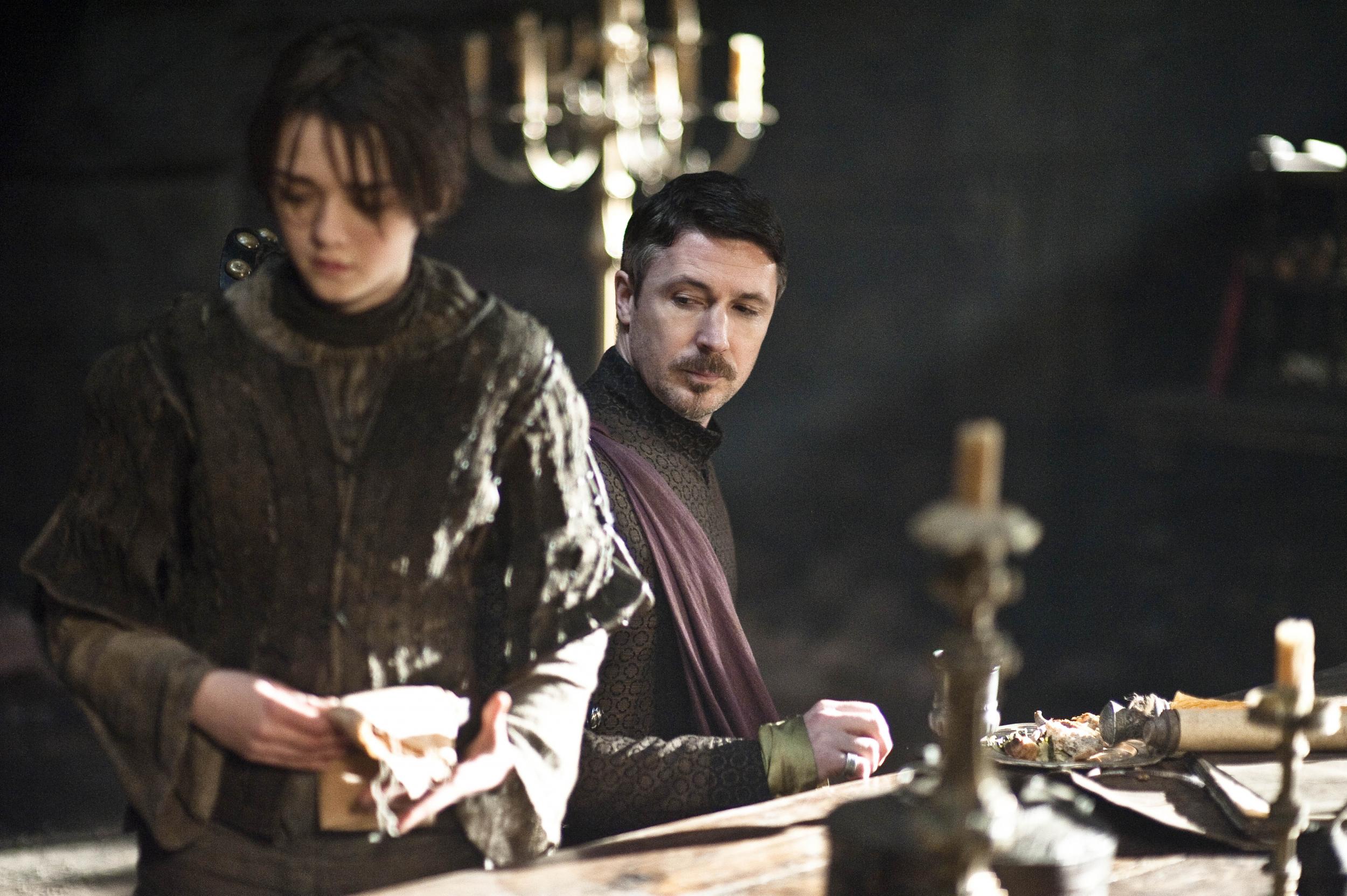 Arya & the conniving Petyr Baelish