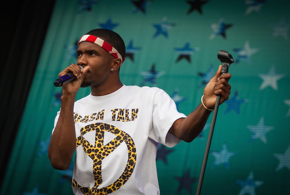 Frank Ocean performs in 2012.