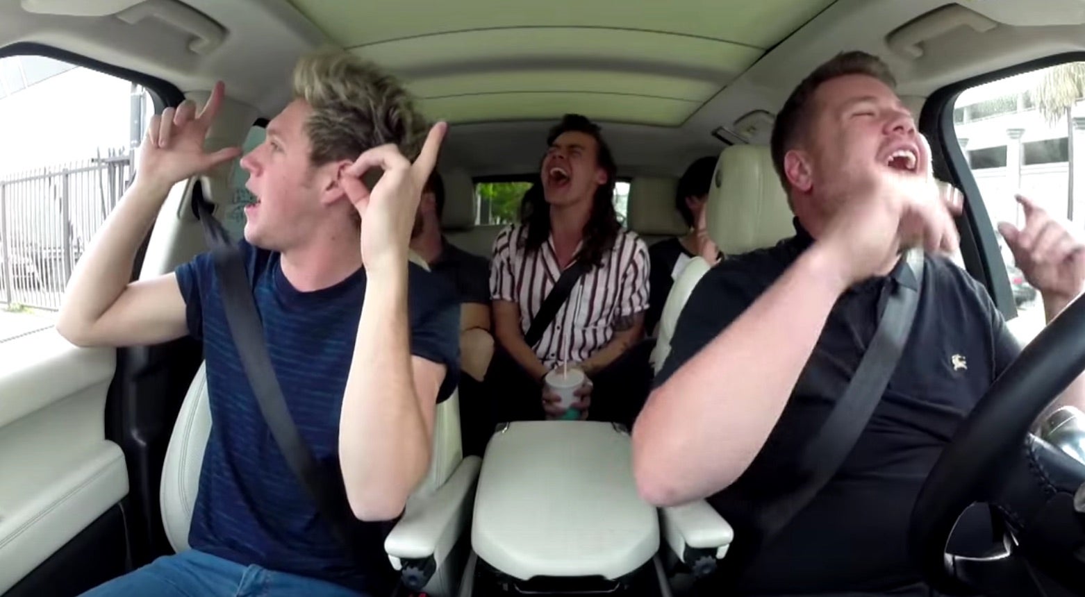 One Direction go for a ride with James Corden on Carpool Karoke