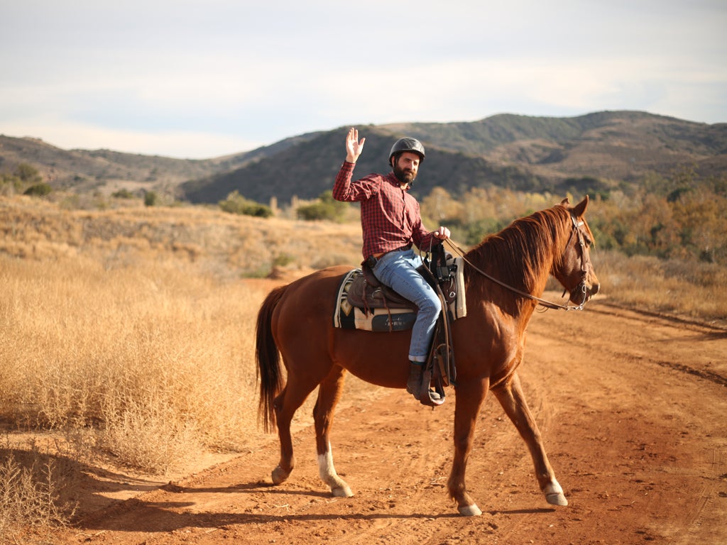 Riding out into the mountains