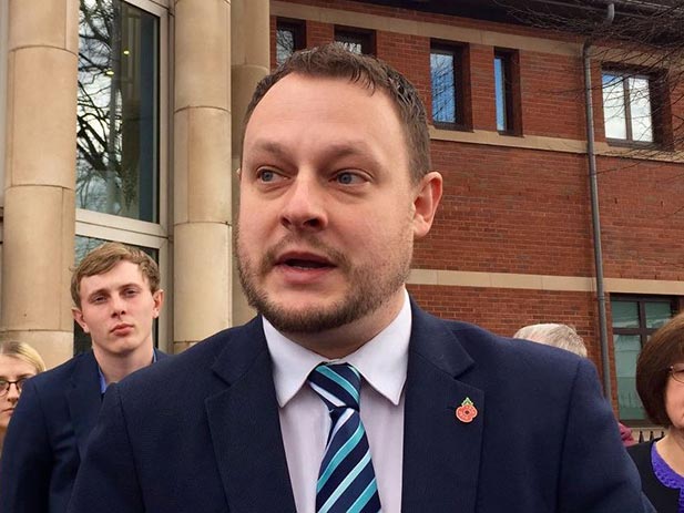 Jason Zadrozny outside Mansfield Magistrates Court