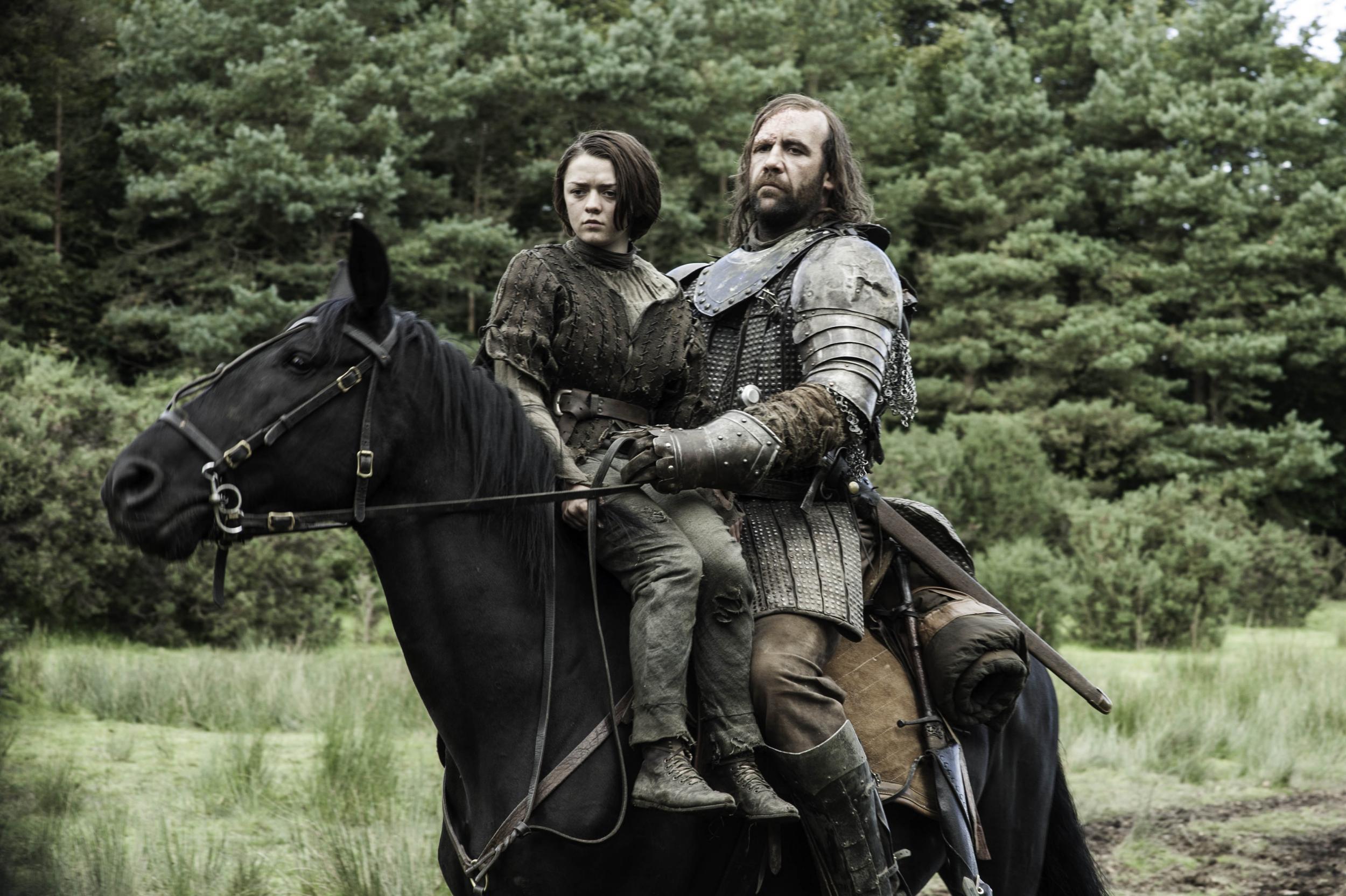 Arya Stark and The Hound