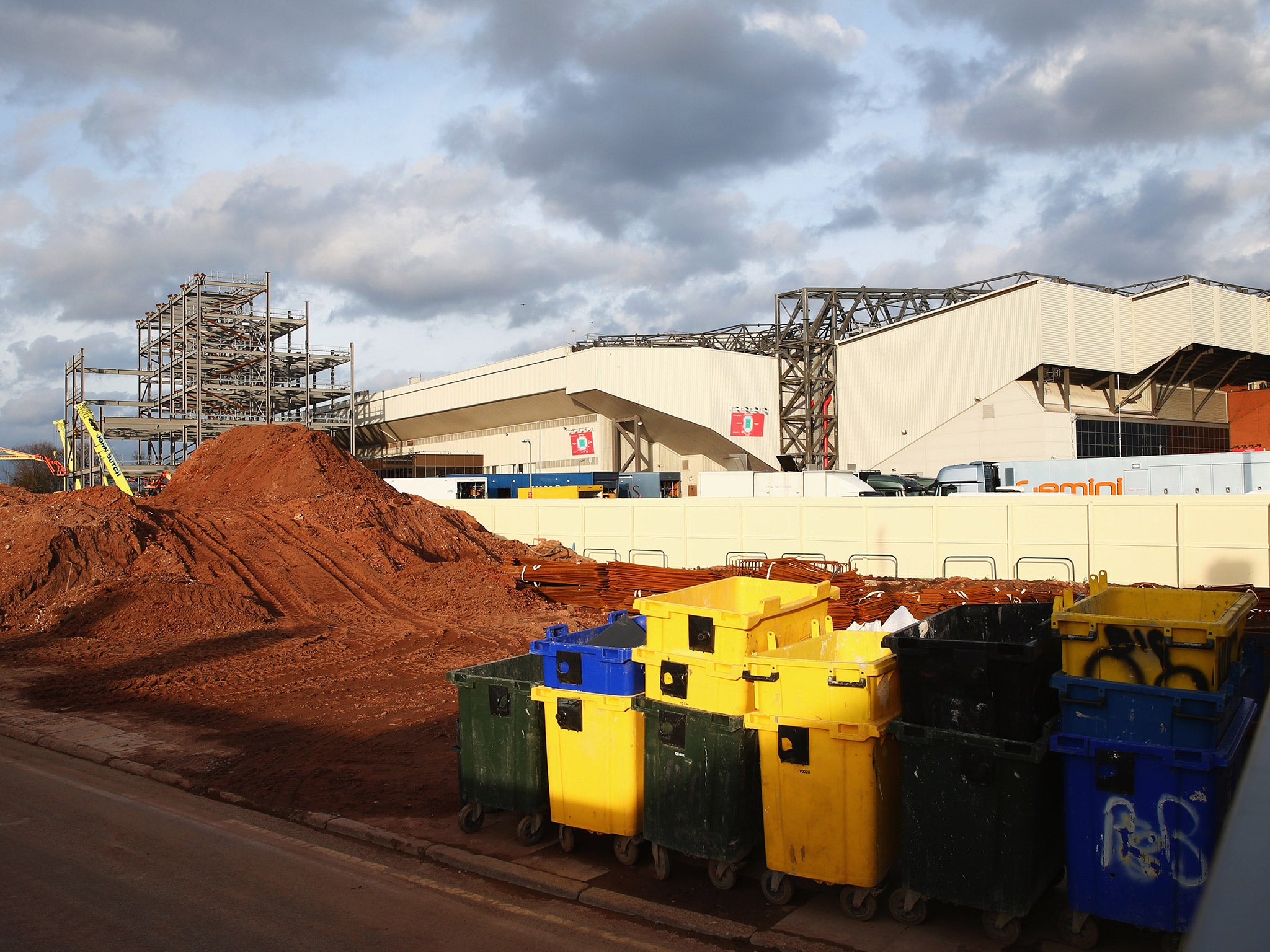 Redevelopment of Anfield's main stand is currently ongoing