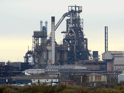 The UK's largest steel works in Port Talbot