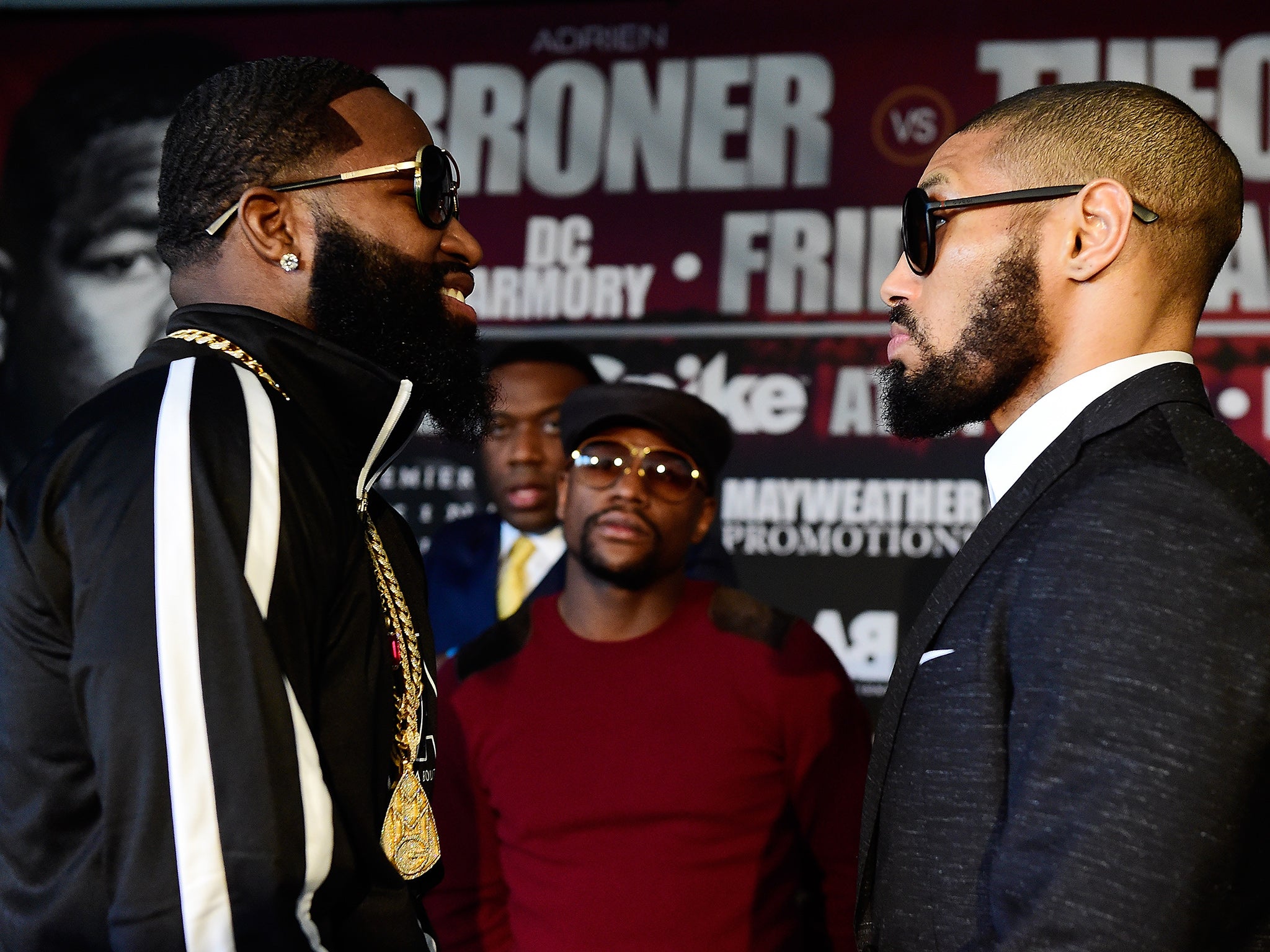 Adrien Broner and Ashley Theophane go head to head