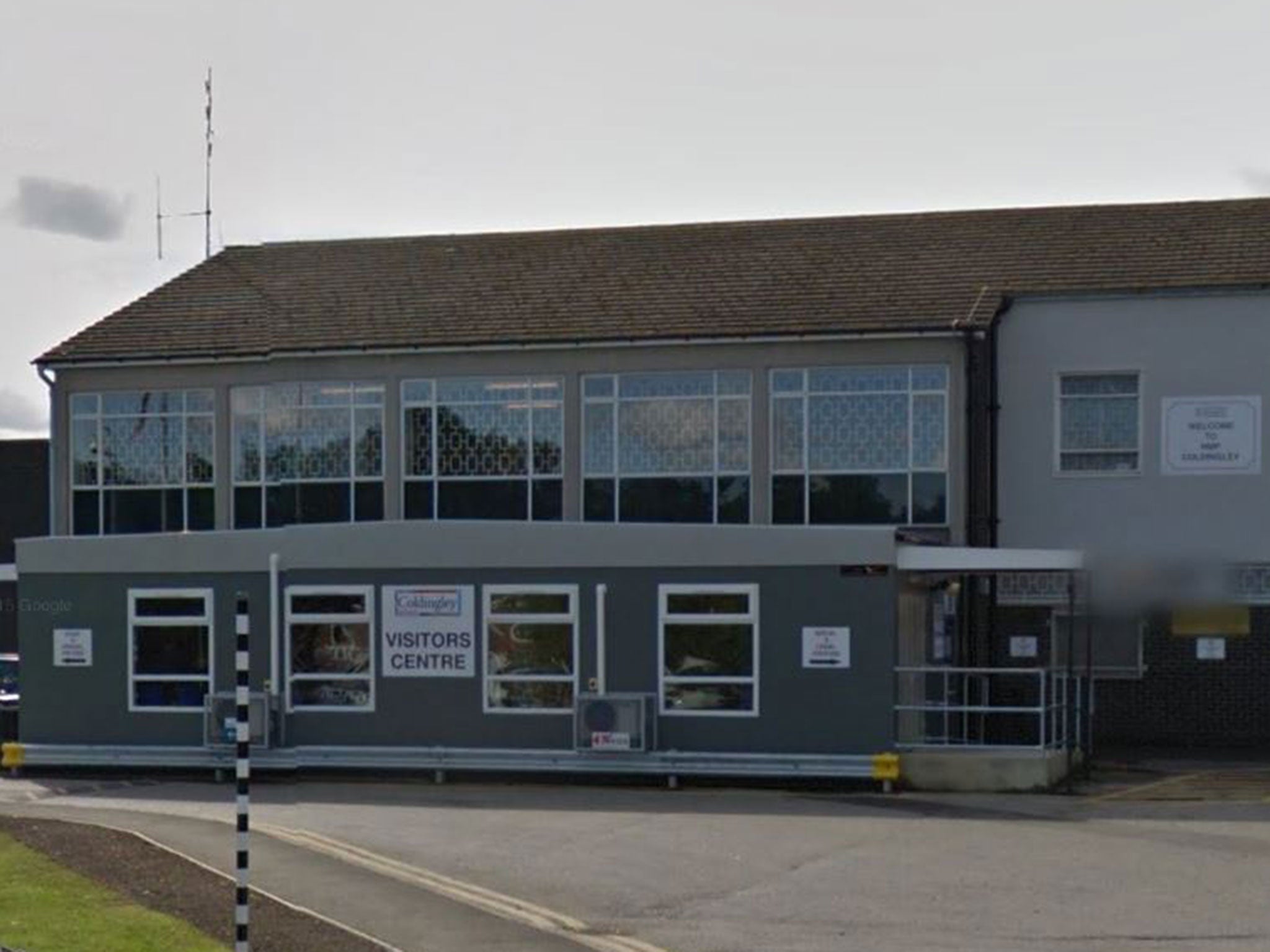 The visitor's centre at HMP Coldingley, Woking, Surrey