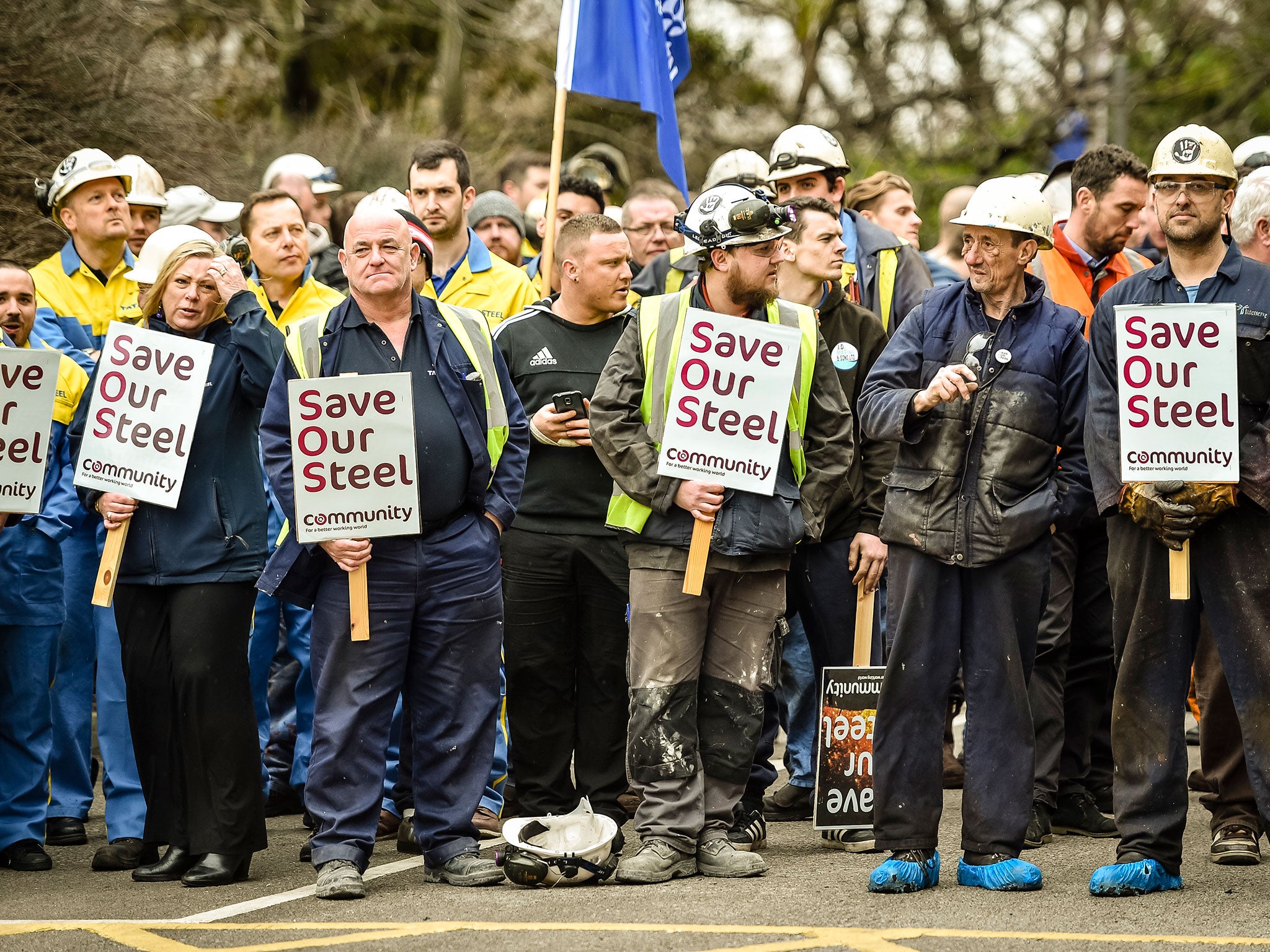 Union leaders met in London on Monday to discuss how to save 15,000 jobs