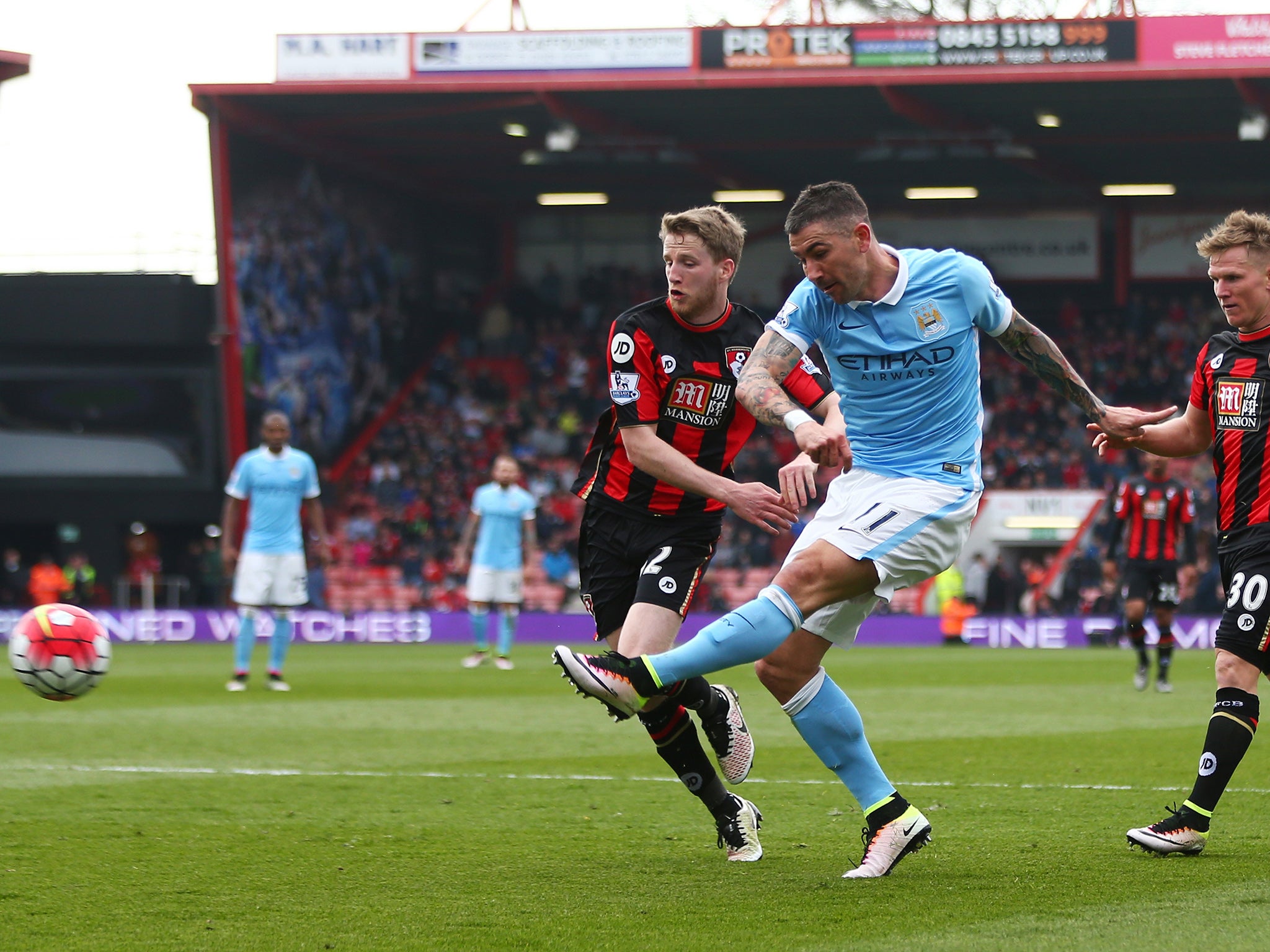 Aleksandar Kolarov wraps up the victory with a late strike