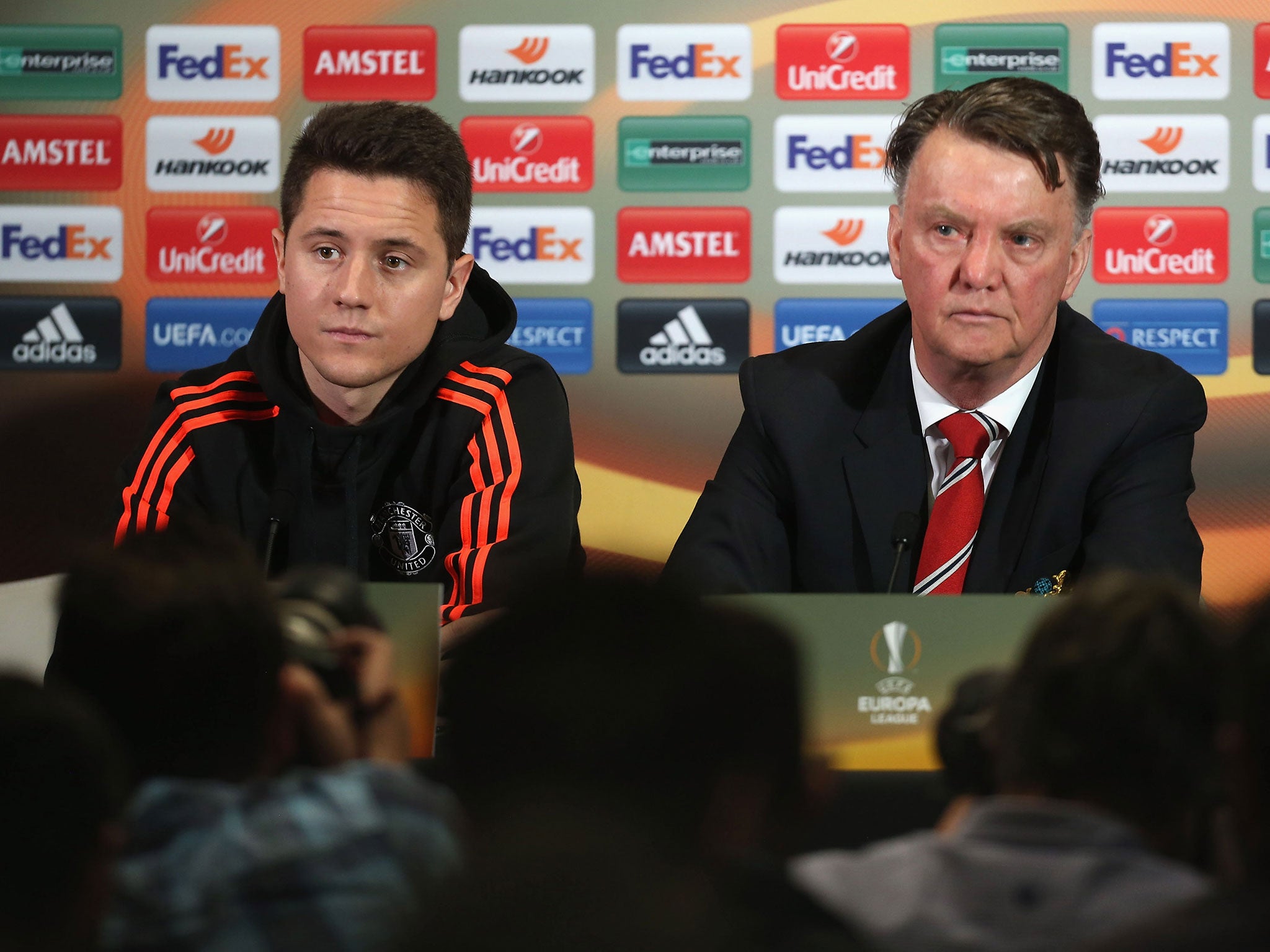 Ander Herrera with Louis van Gaal