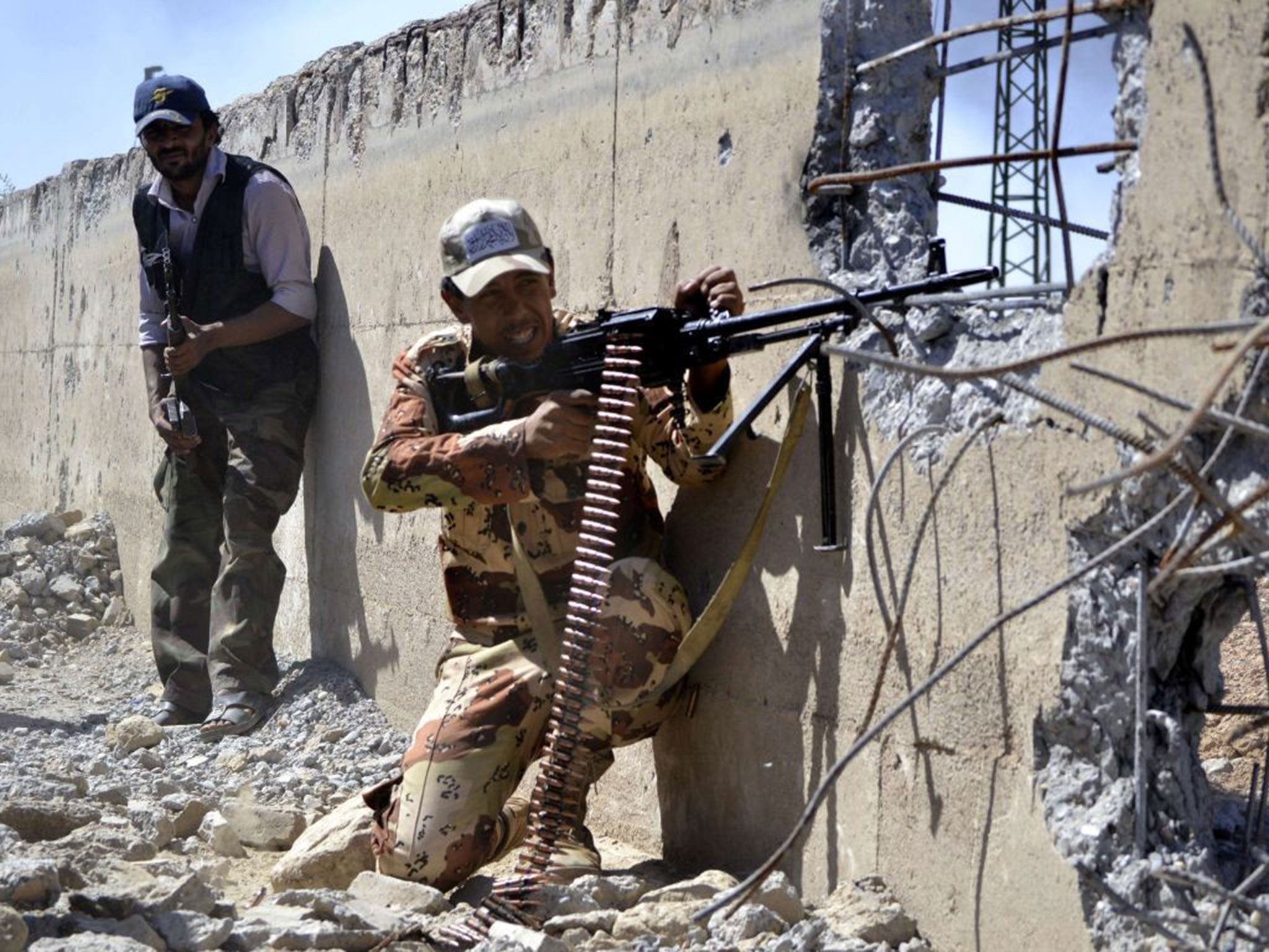 Deir Ezzor airport, seen here in 2013, has been a key location for battles throughout the Syrian civil war