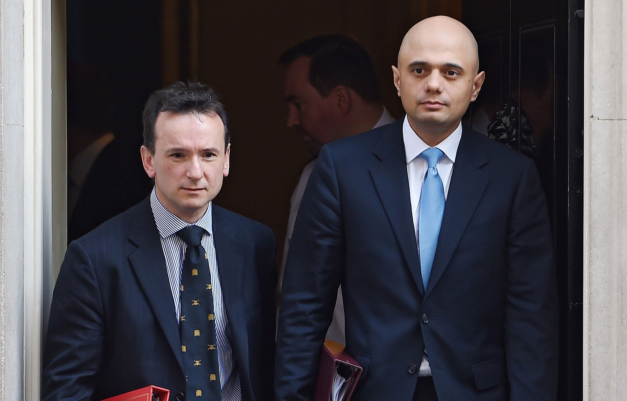 Sajid Javid met with Wales Secretary Alun Cairns before flying to Mumbai