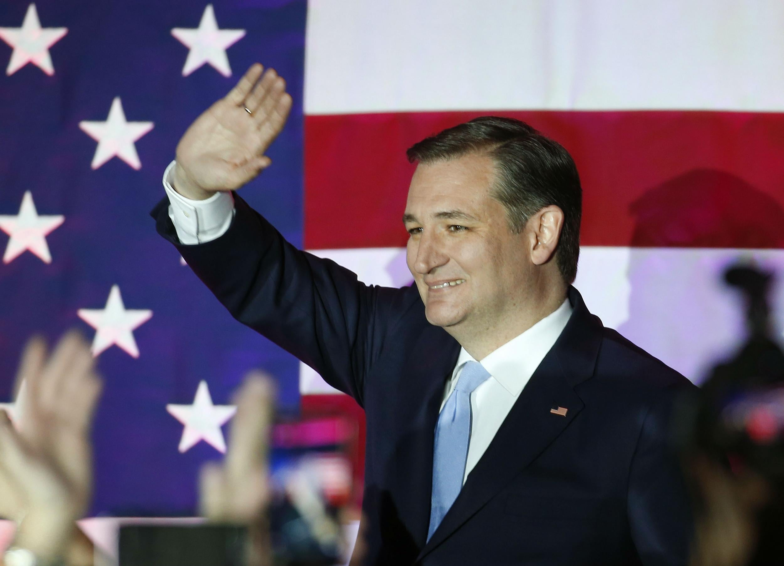 Mr Cruz vowed that he would beat Mr Trump - and then the Democrats