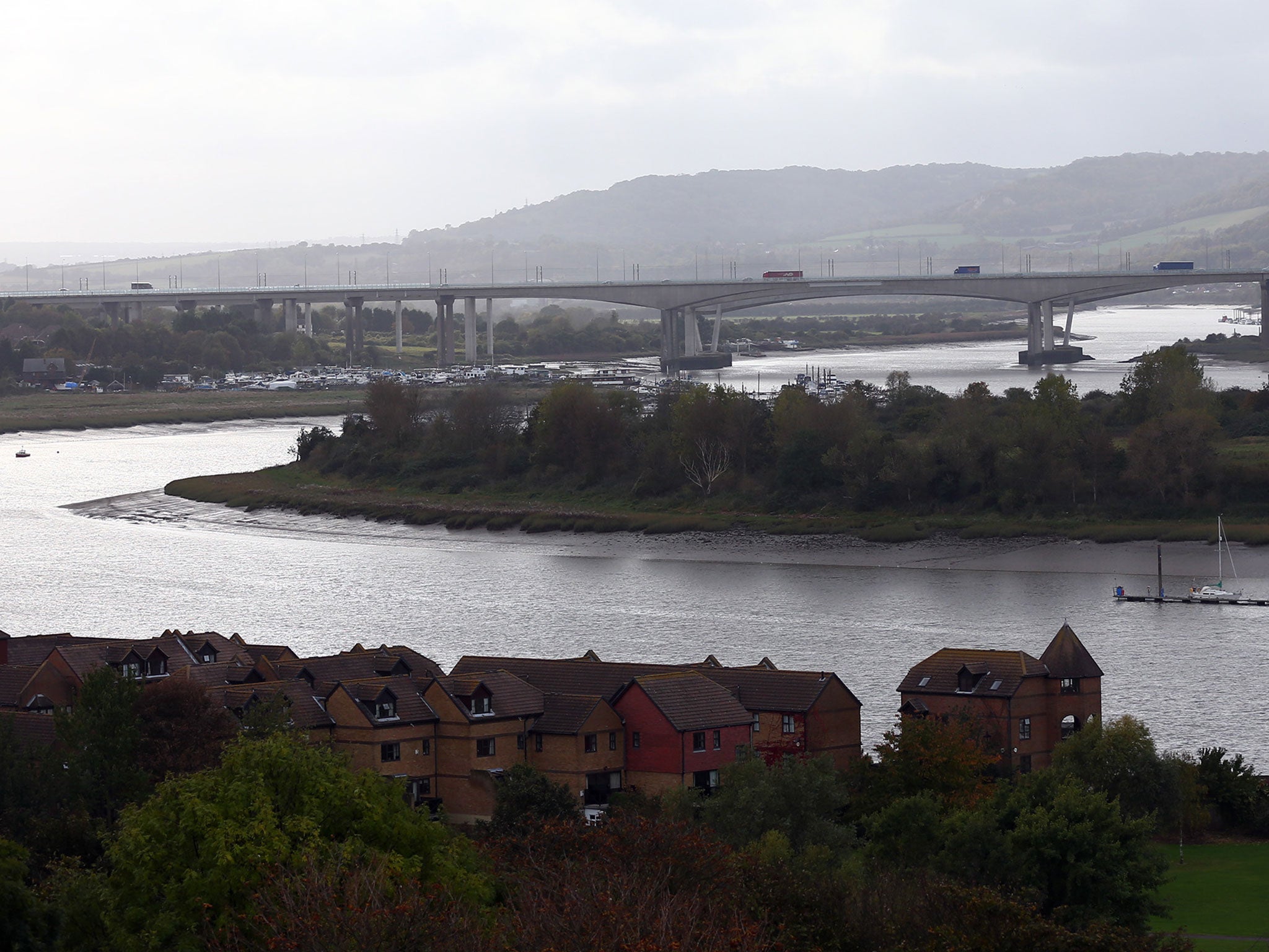 The man's kayak was found drifting on the River Medway