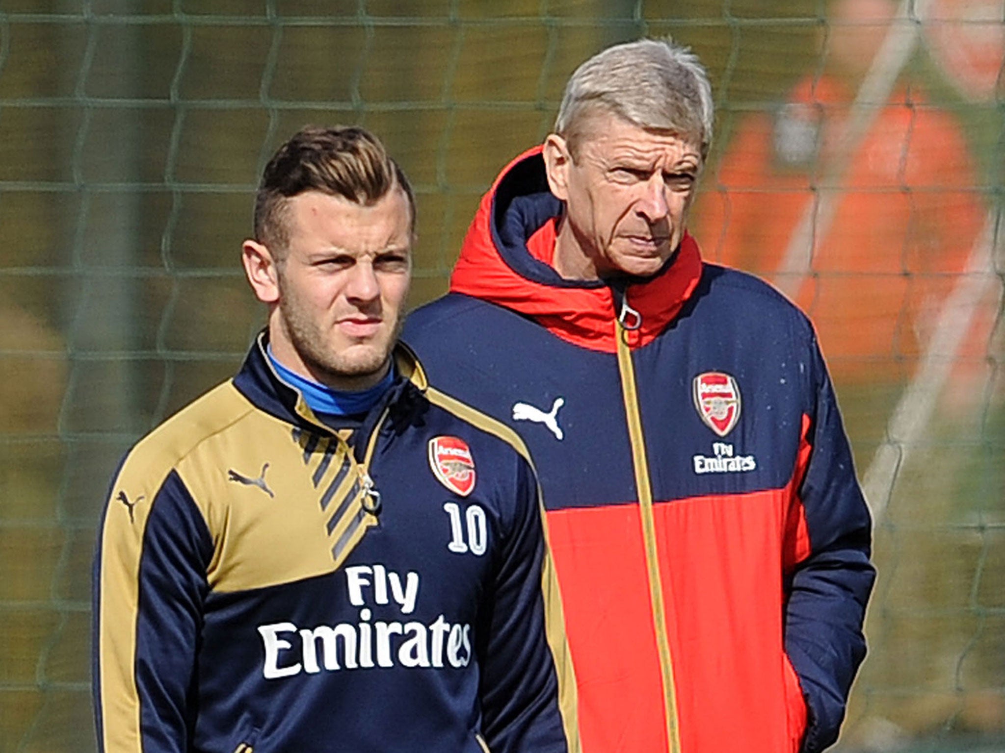 Jack Wilshere with Arsene Wenger