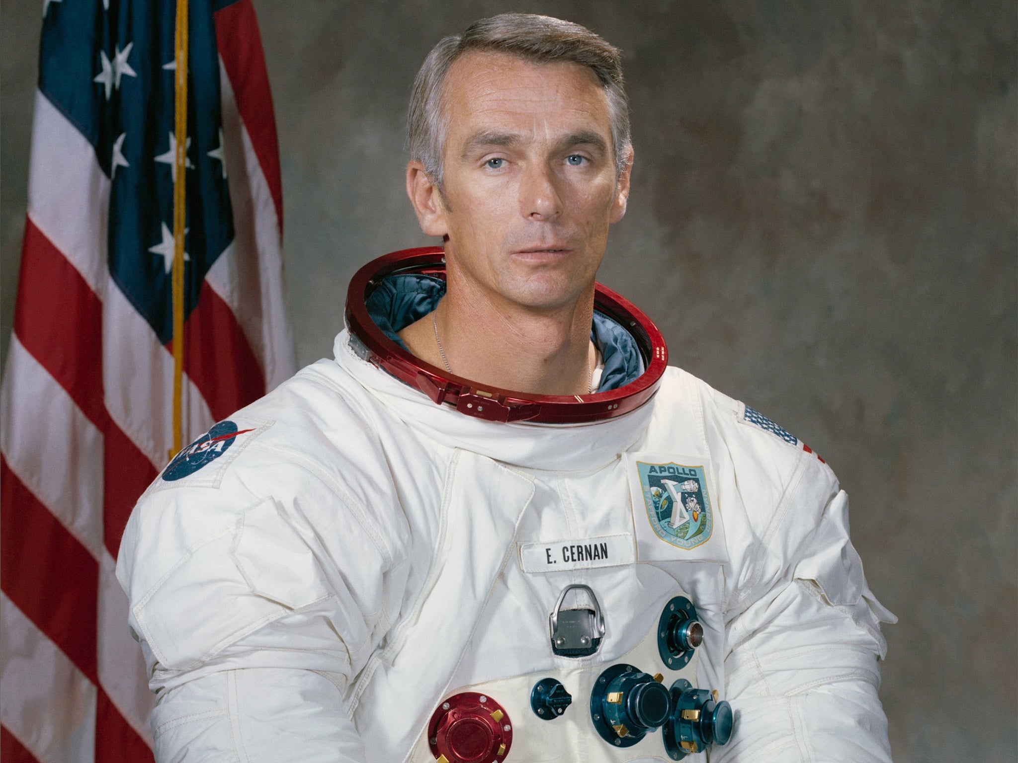 Eugene Cernan in 1971, a year before the Apollo 17 mission