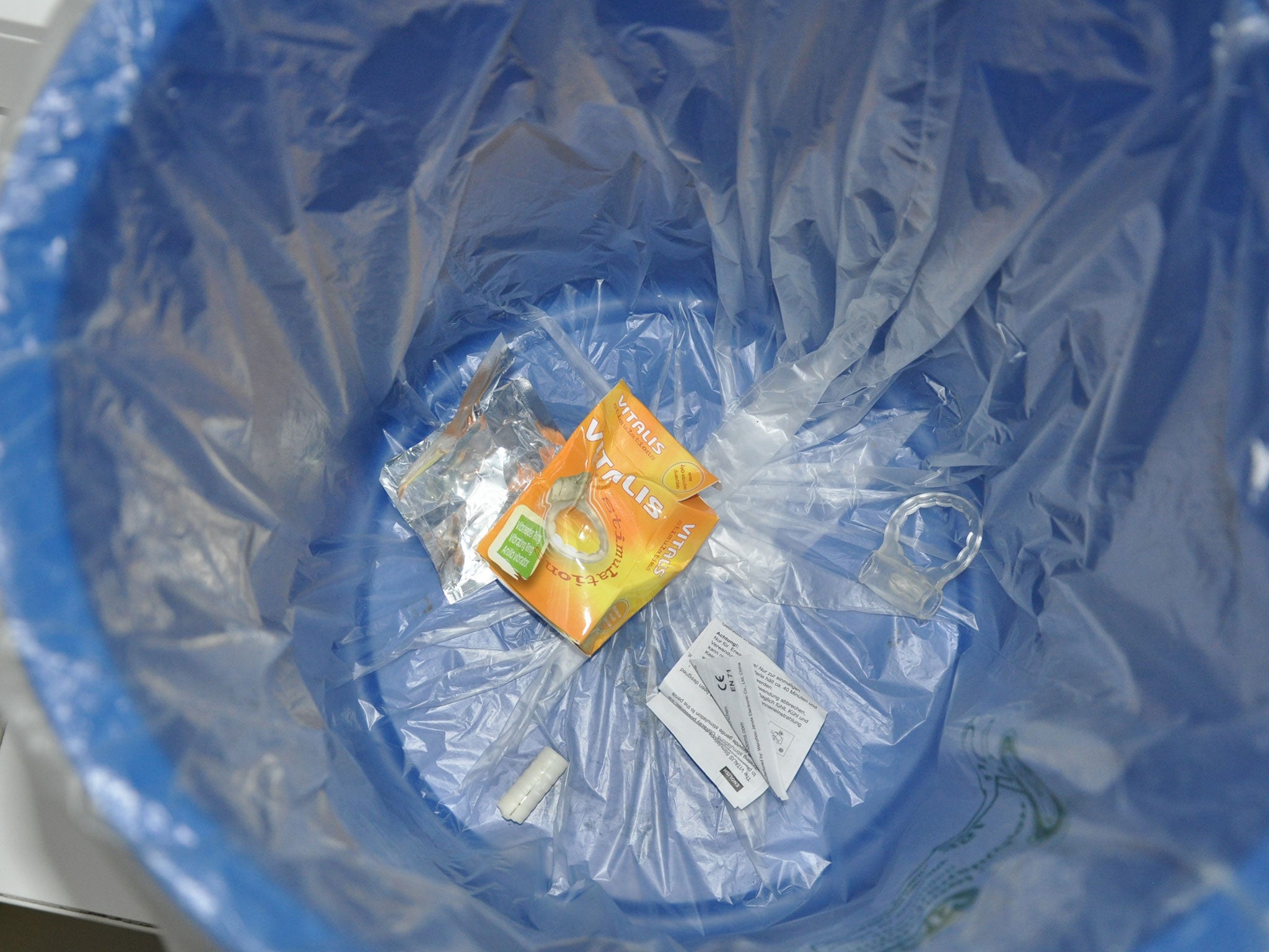 Police said the 'resonant' quality of the bin magnified the buzzing noise