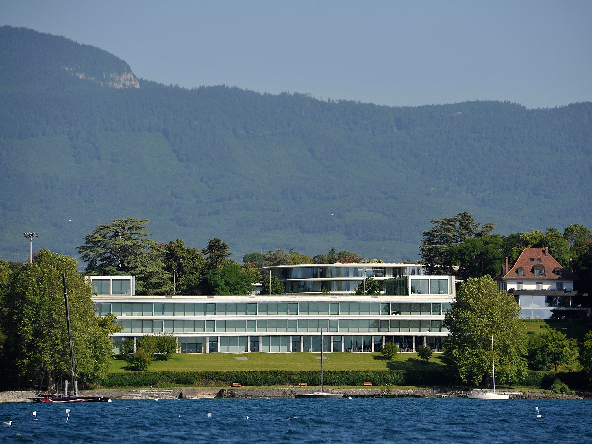 The Uefa headquarters in Nyon, Switzerland were raided by local police