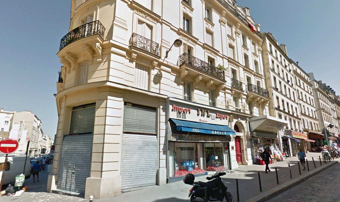 A view of the junction of the Rue Bichat and Rue du Faubourg du Temple, where the shots were fired