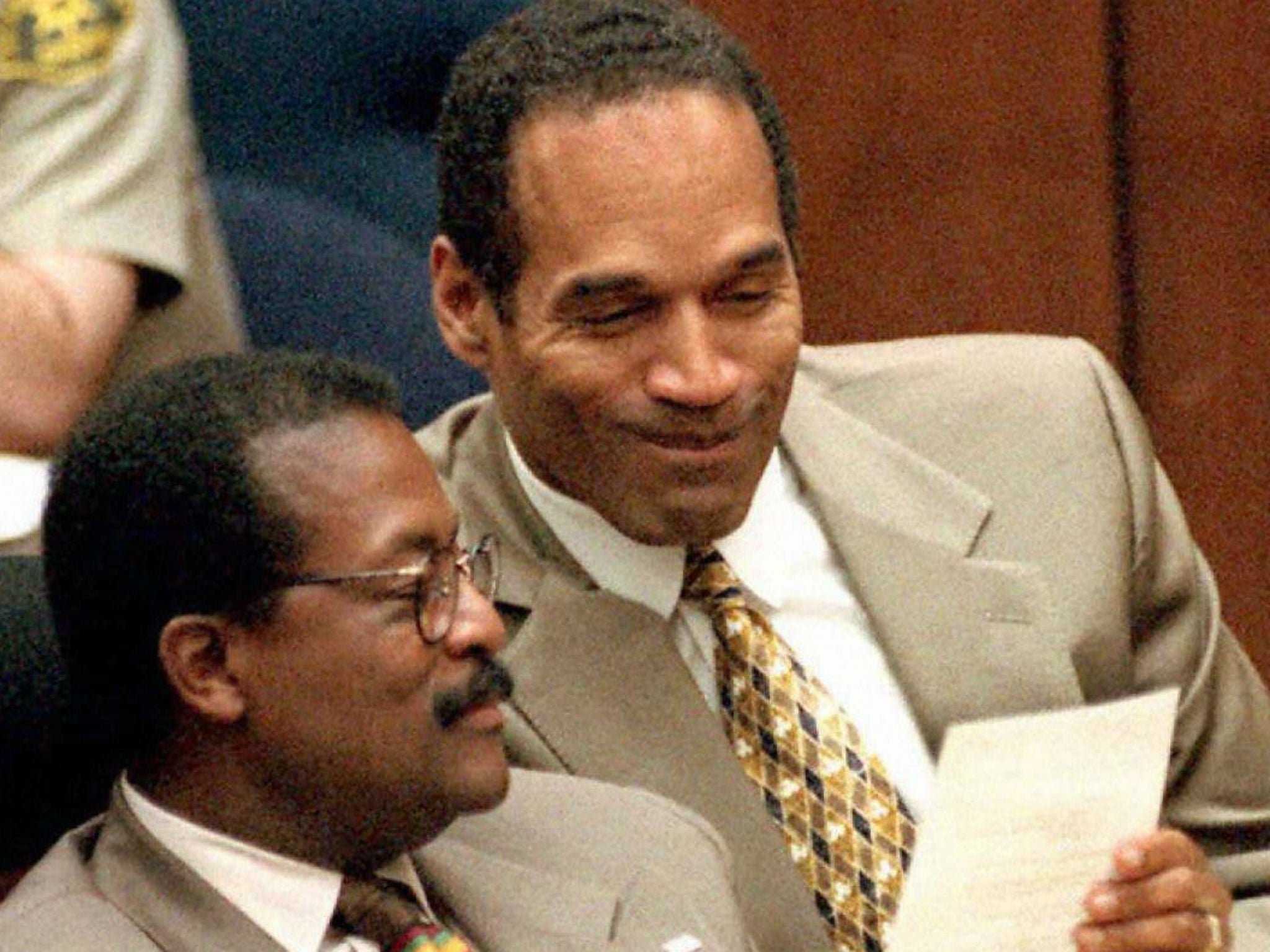 Johnnie Cochran and OJ Simpson