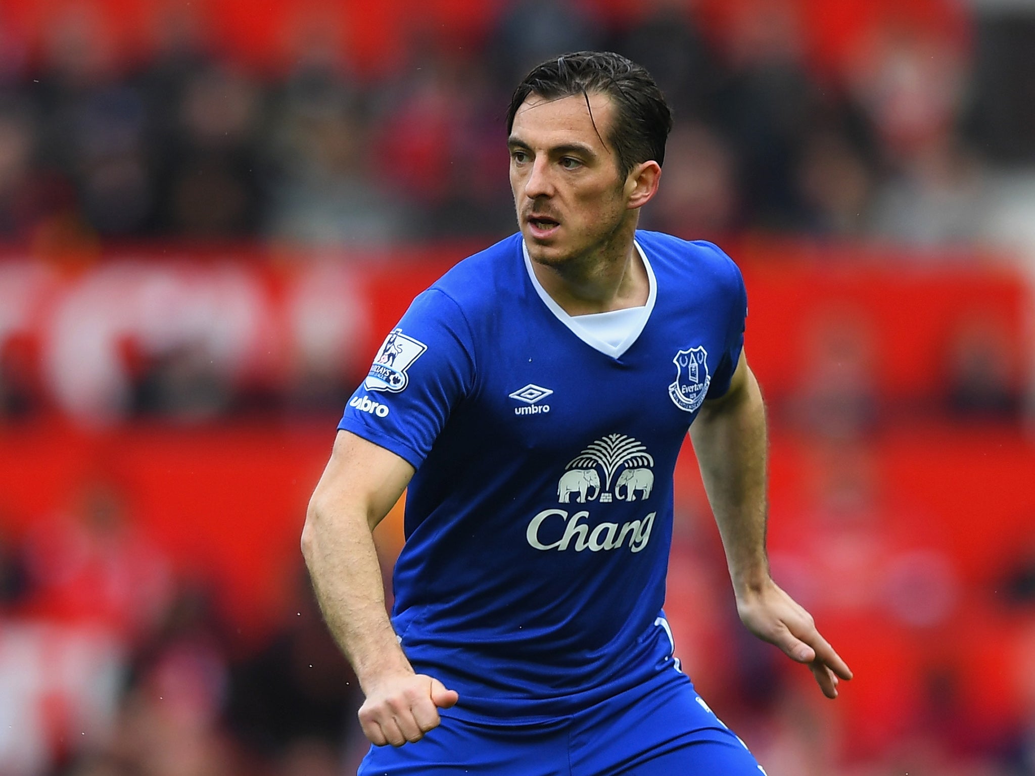 Everton defender Leighton Baines