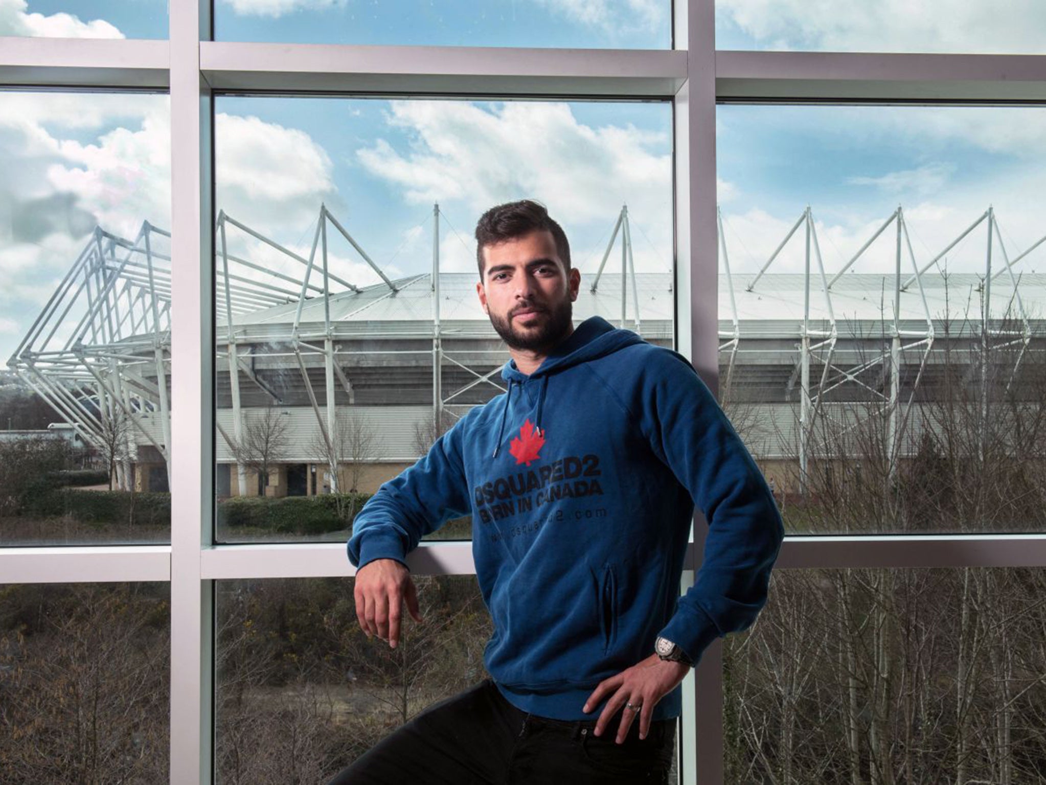 Jordi Amat pictured outside the Liberty Stadium