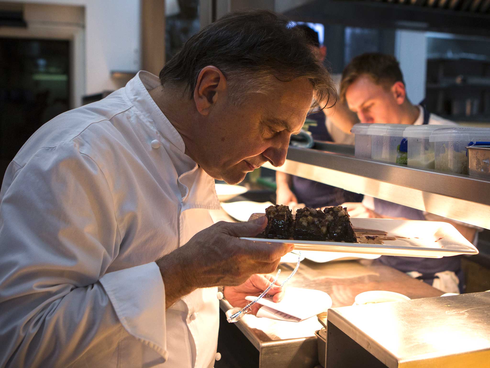 Raymond Blanc in the kitchen