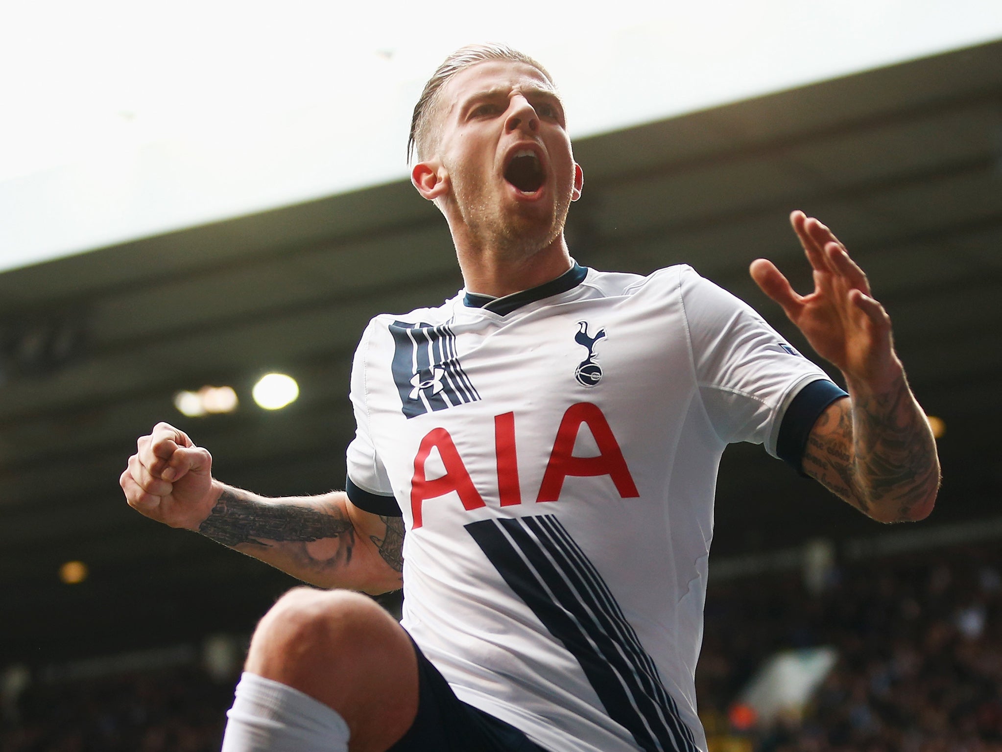 Toby Alderweireld celebrates Tottenham's second (Getty)