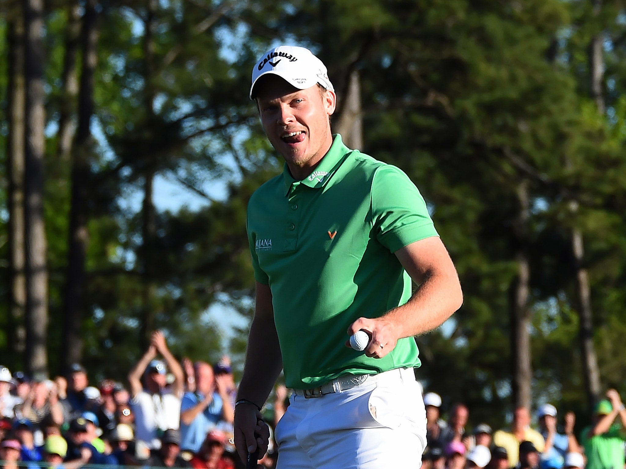 Danny Willett celebrates winning the 2016 Masters Championship