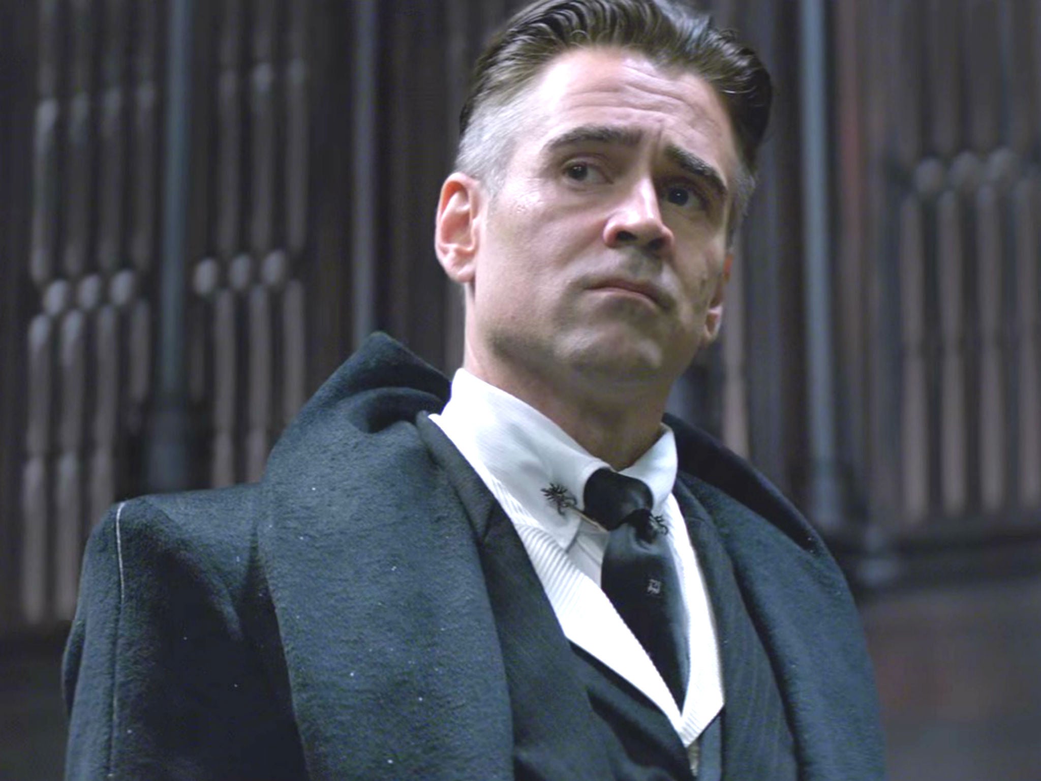 Colin Farrell makes his debut appearance as Percival Graves