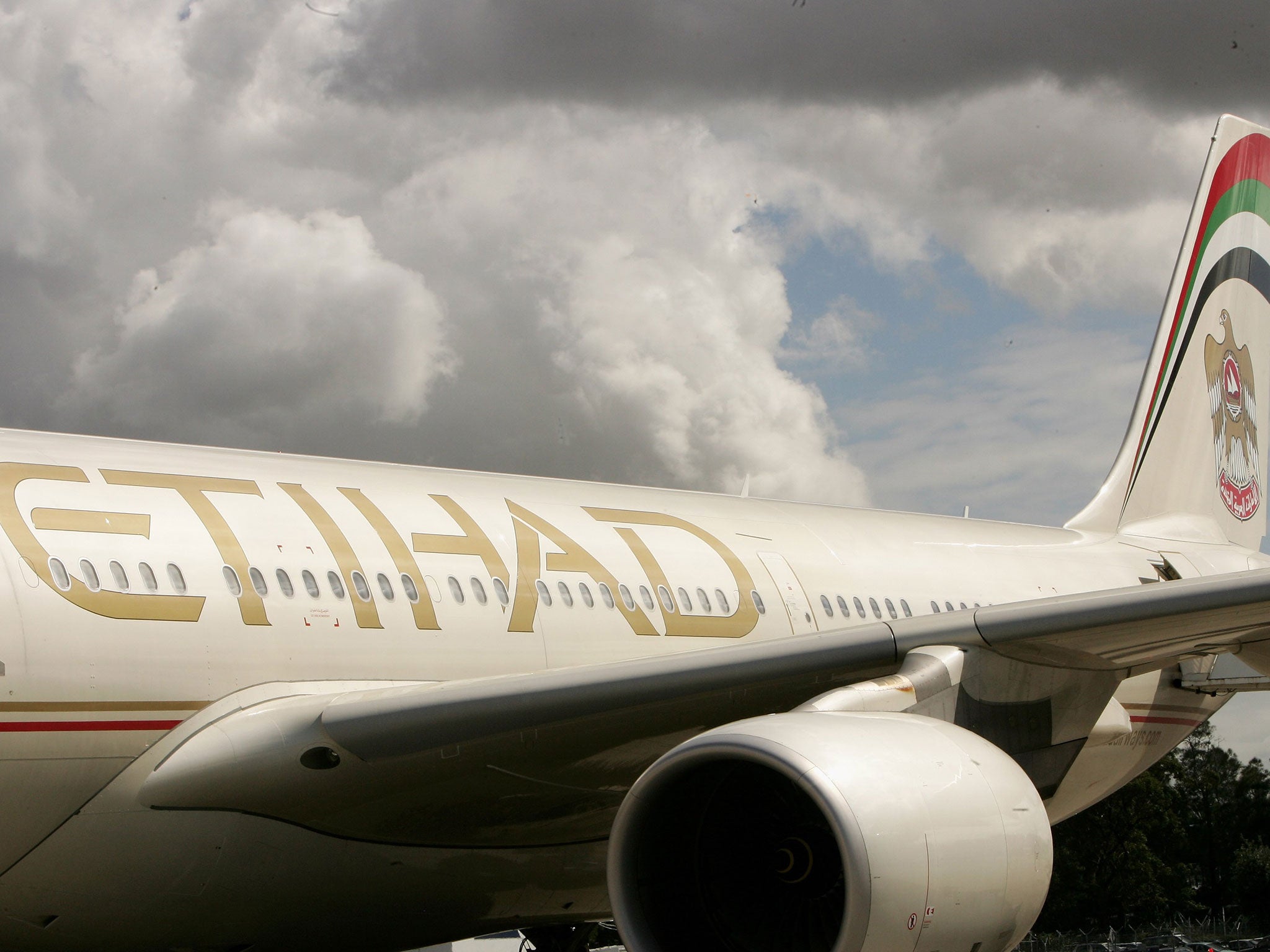 An Etihad Airways plane