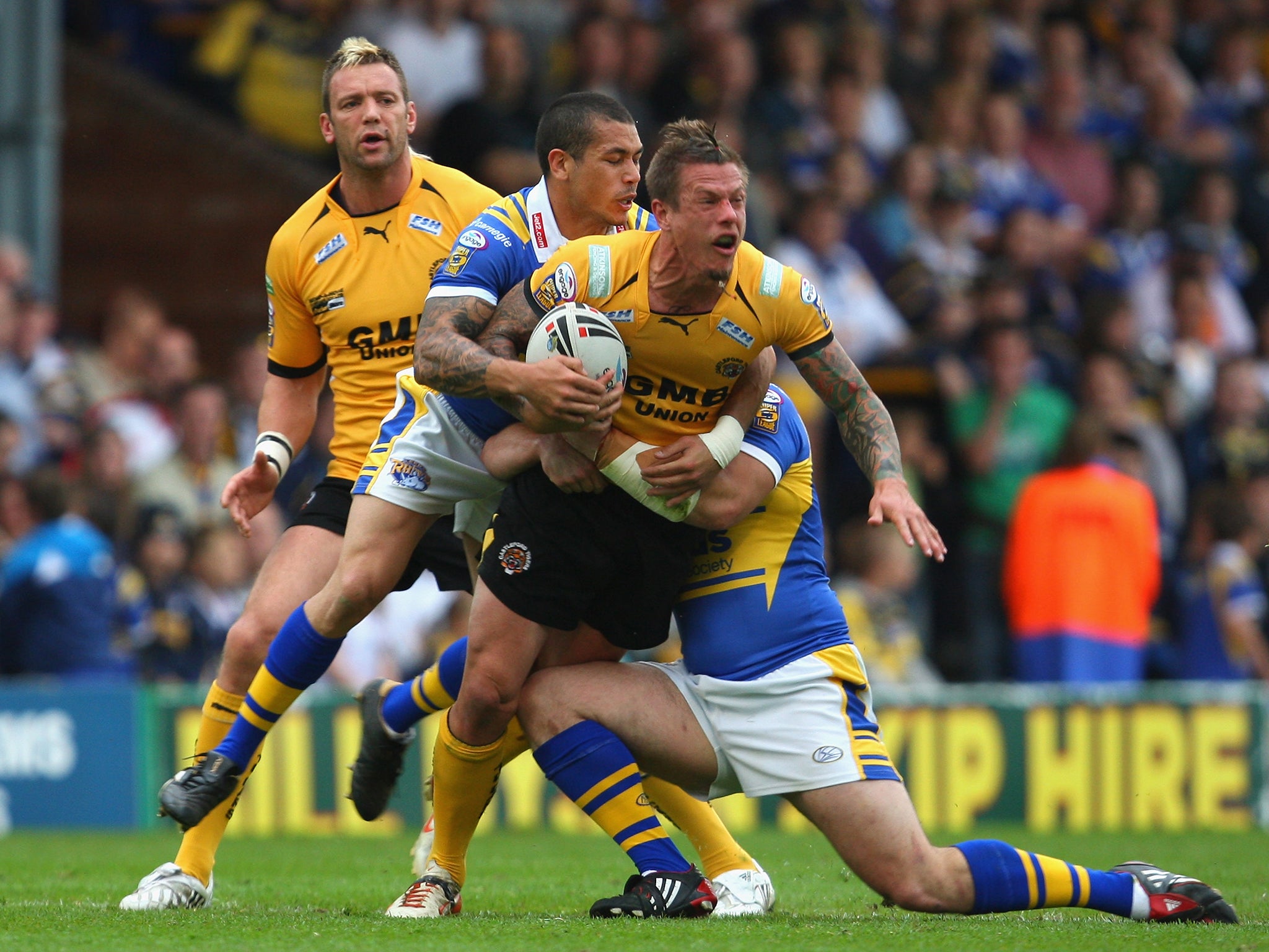 Ryan McGoldrick playing for Castleford Tigers in 2012