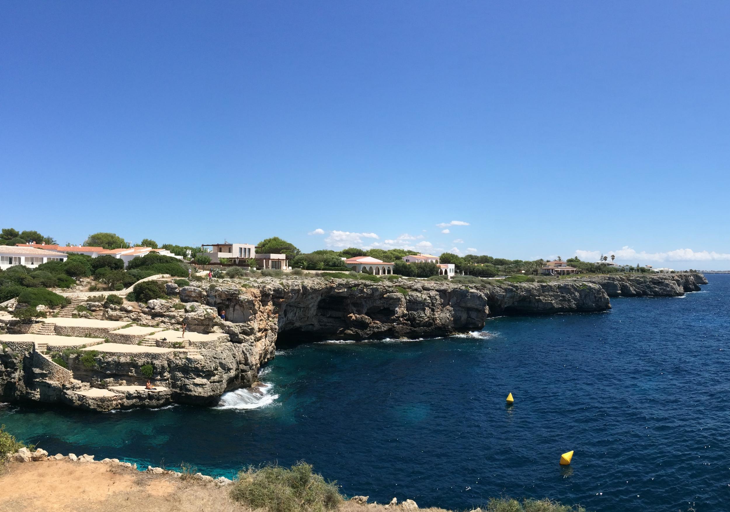 Villas on Menorca's coastline