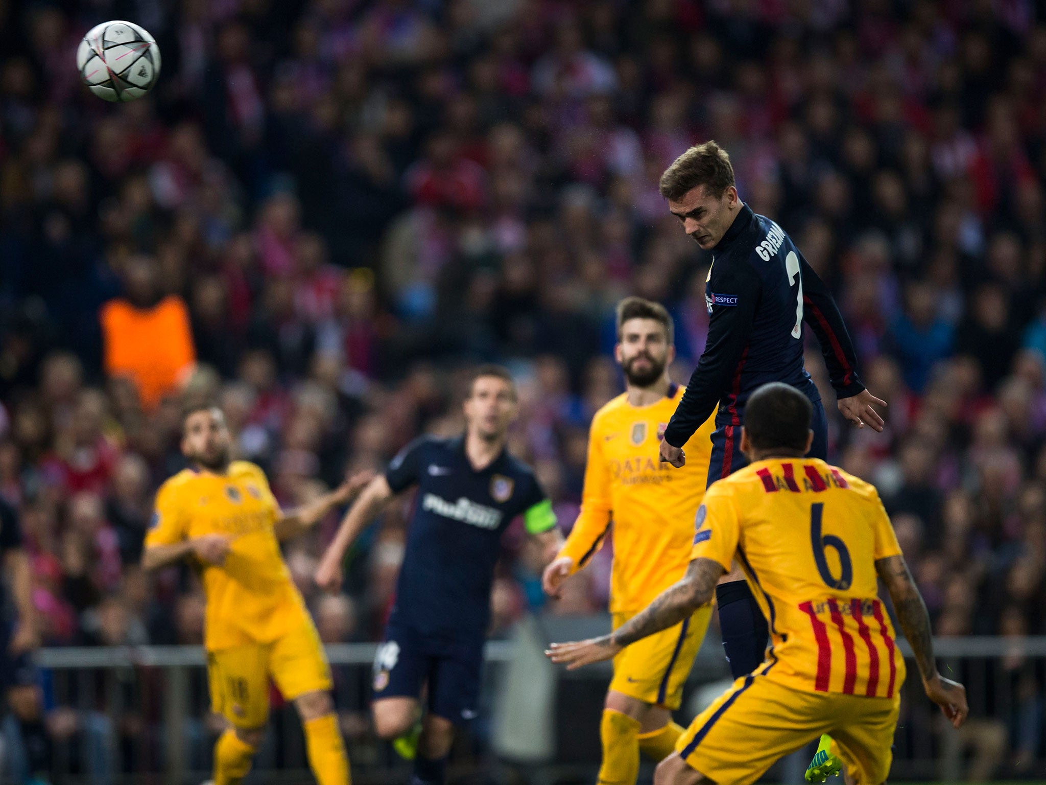
Griezmann scored for Atletico in the Champions League quarter-finals (Getty)