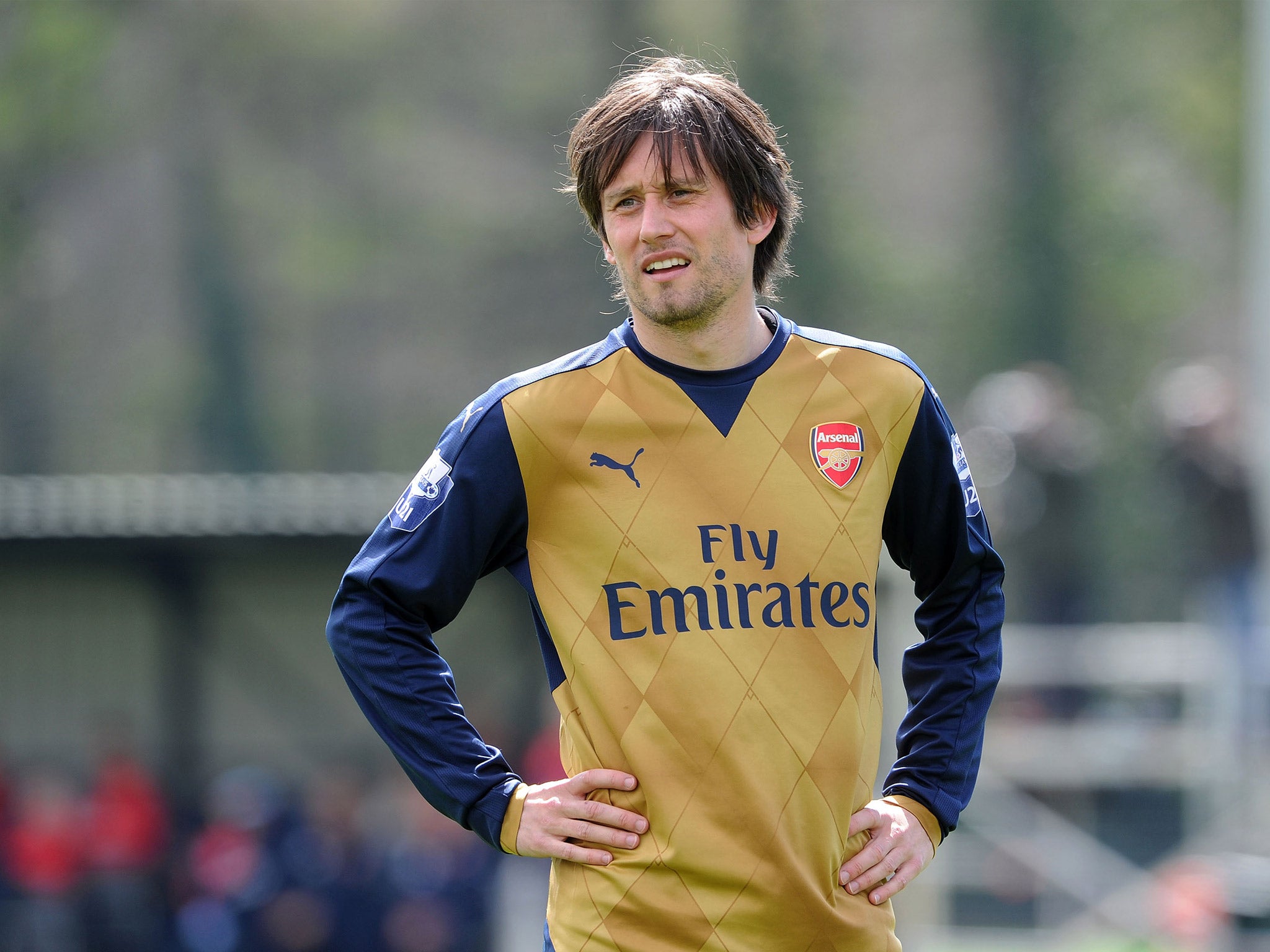 &#13;
Rosicky is hoping to return before his contract expires at the end of the season &#13;