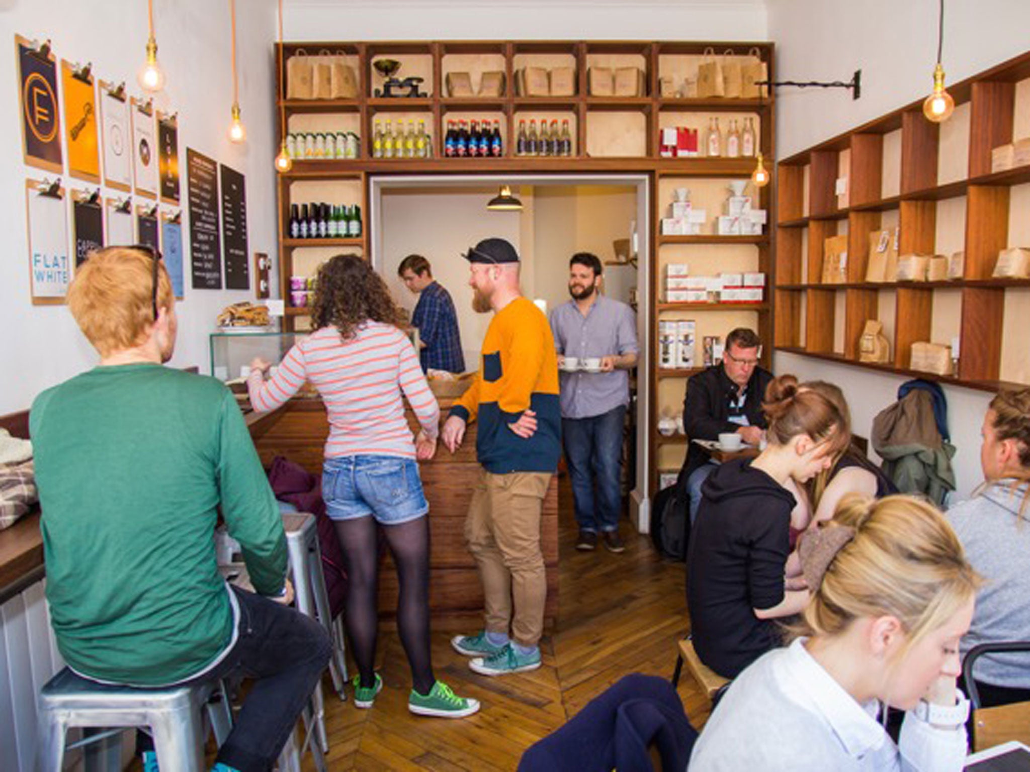 Coffee shops have become a spaces for customers to linger and relax