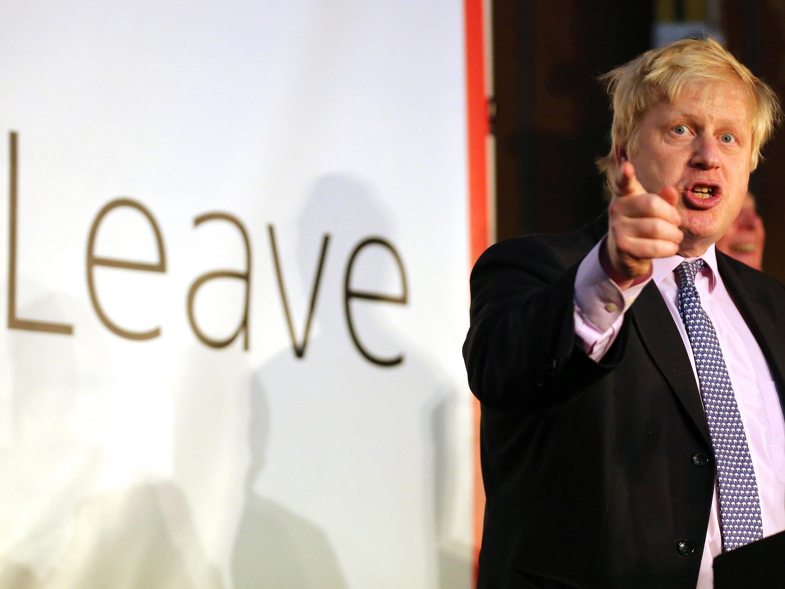 Mr Johnson, pictured, had originally been invited to speak about the EU referendum at the university