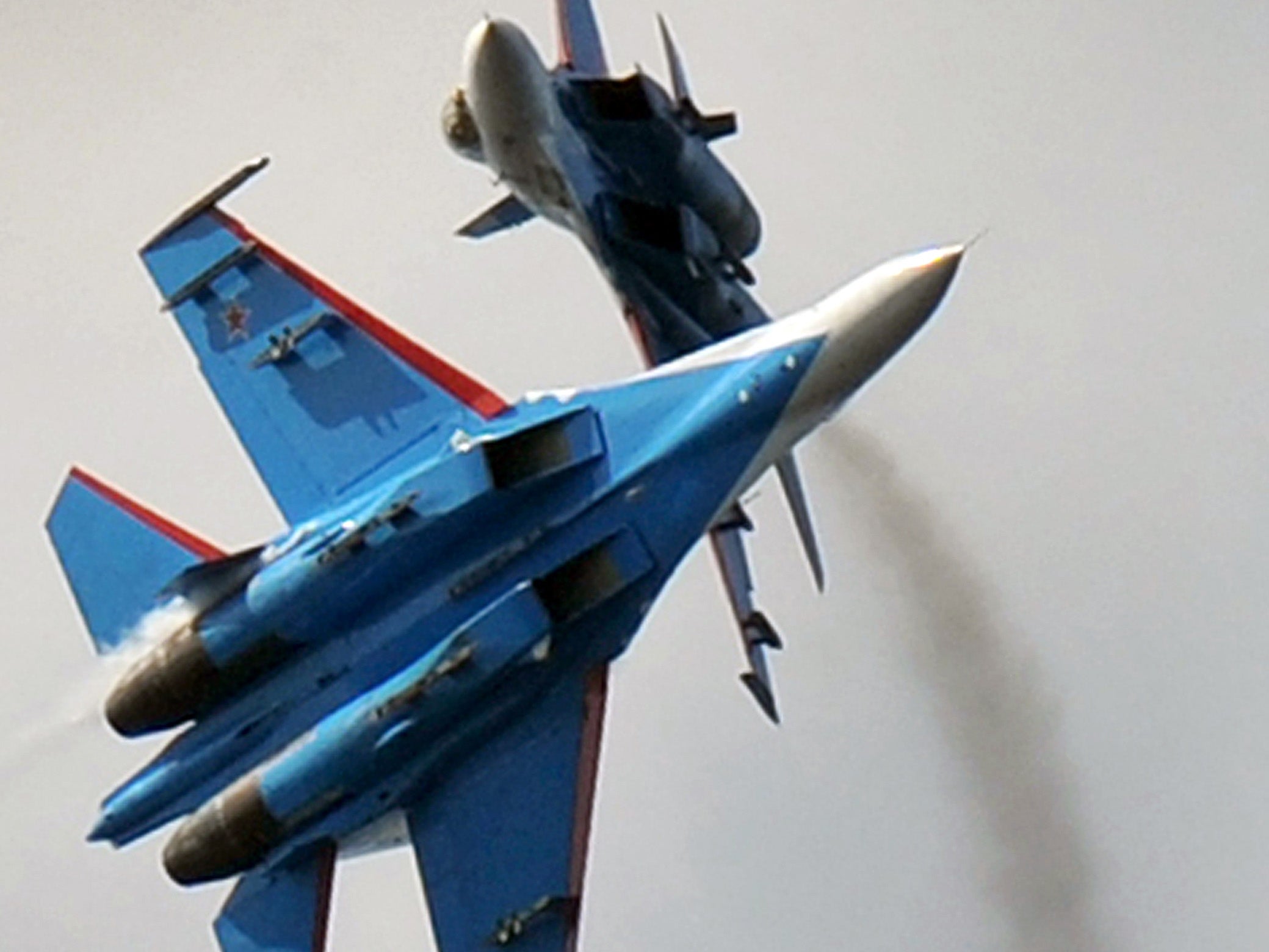 A Russian SU-27 fighter jet (file pic)