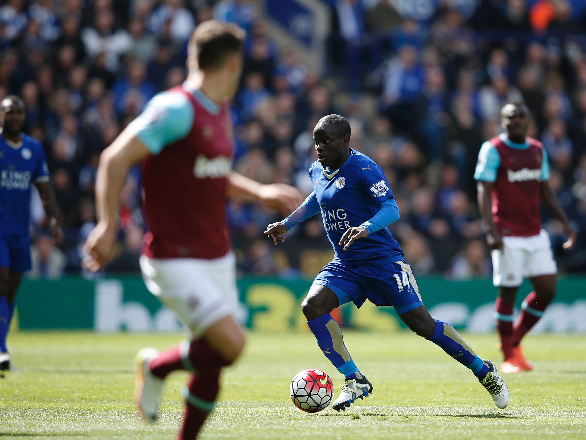 Kanté dominated the midfield battle for Leicester