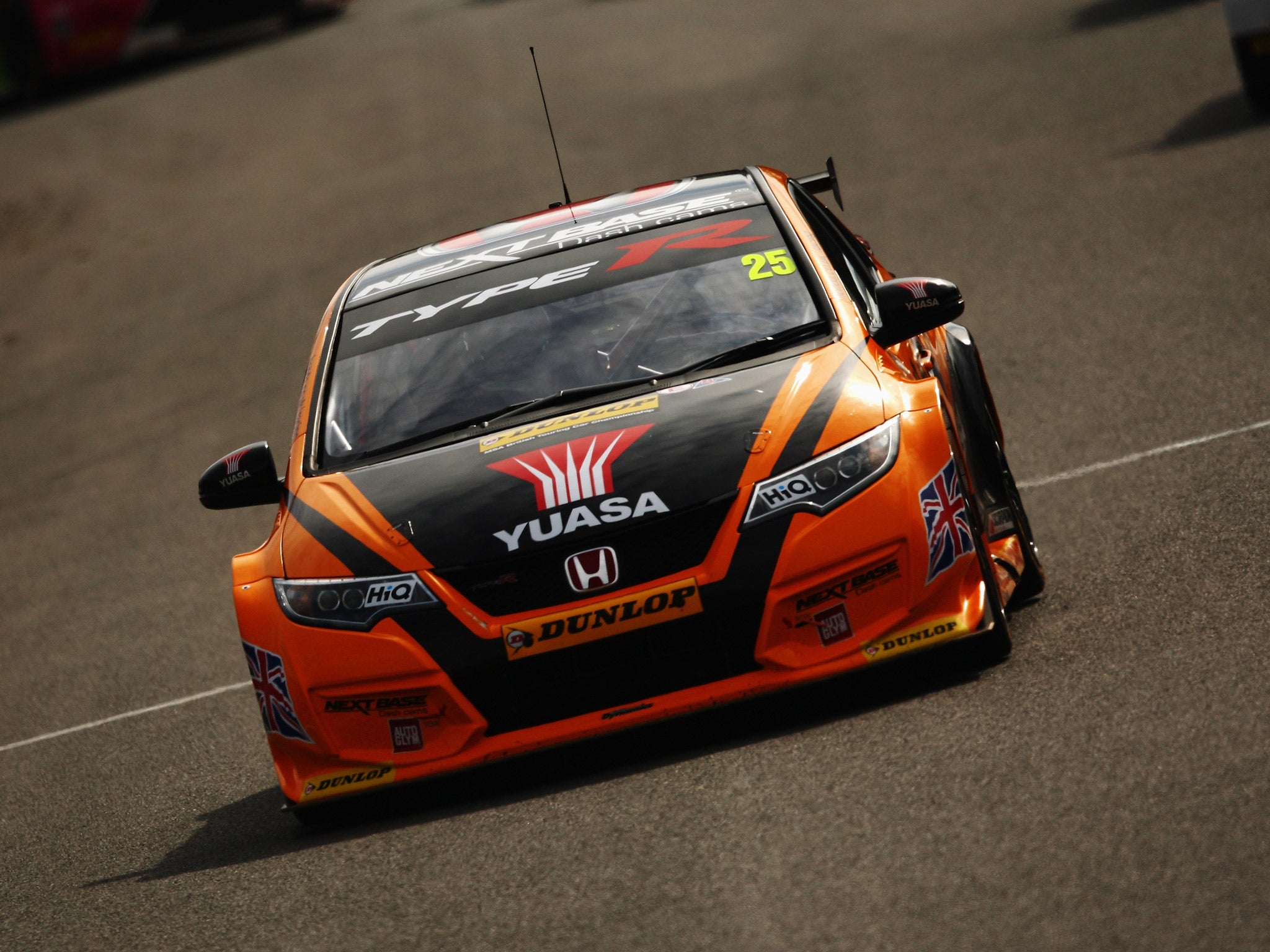 Matt Neal won race three at Donington Park