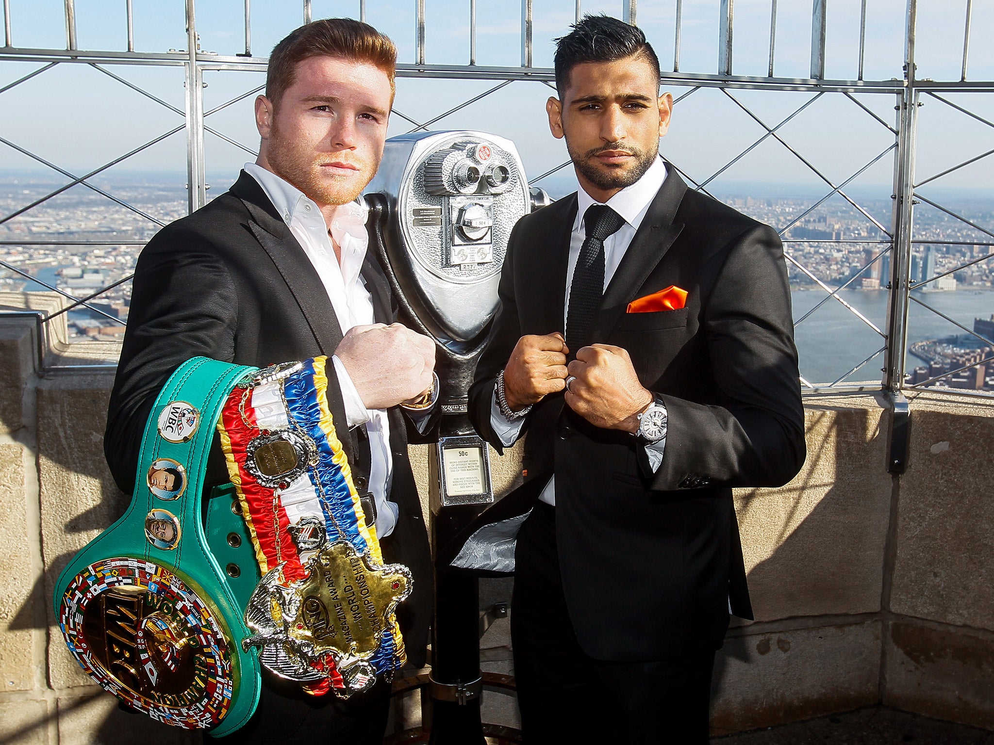 Alvarez and Khan will fight at a 155 pound catchweight