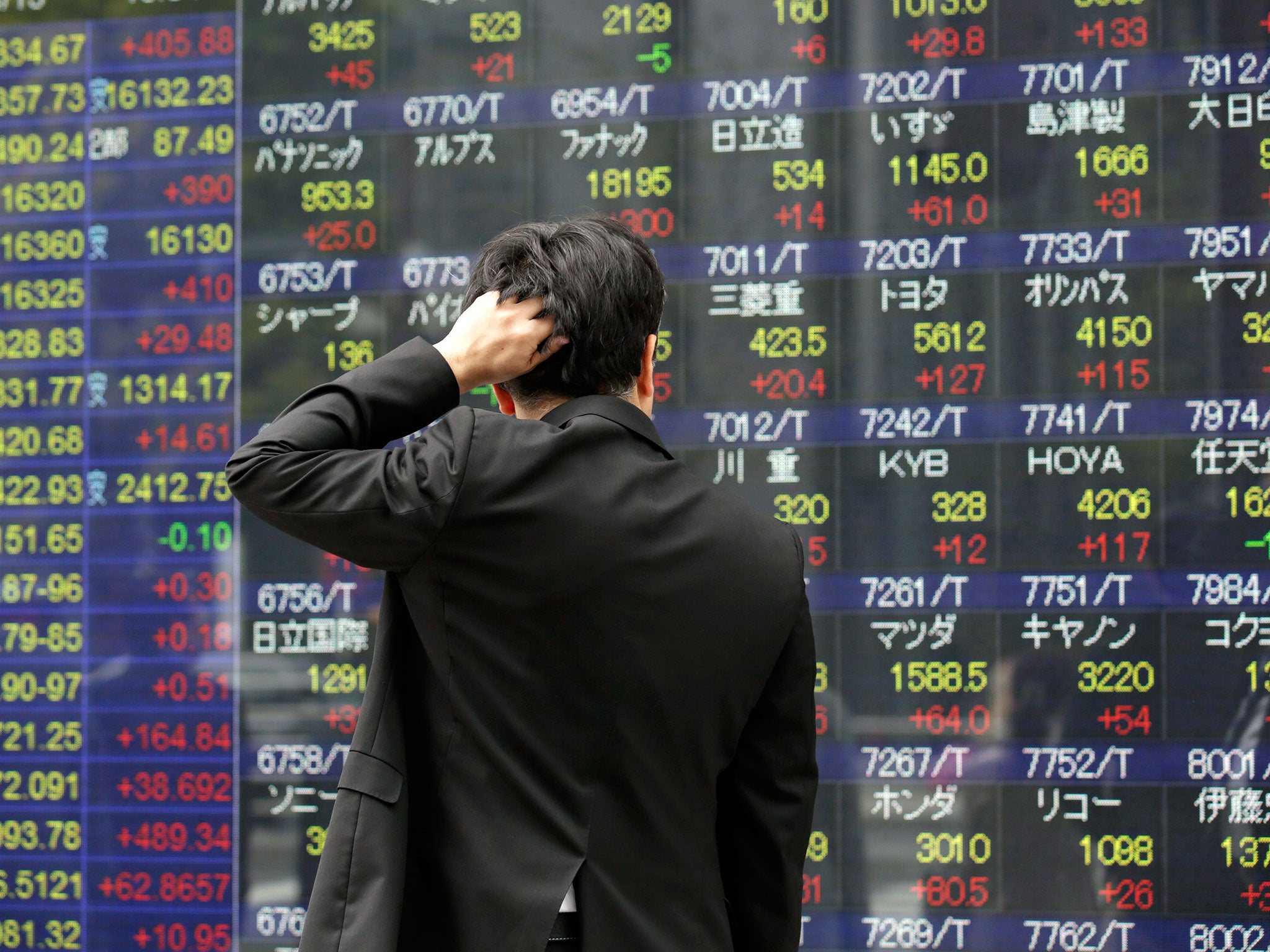 The Nikkei stayed flat when it first opened as investors waited for the first indicators