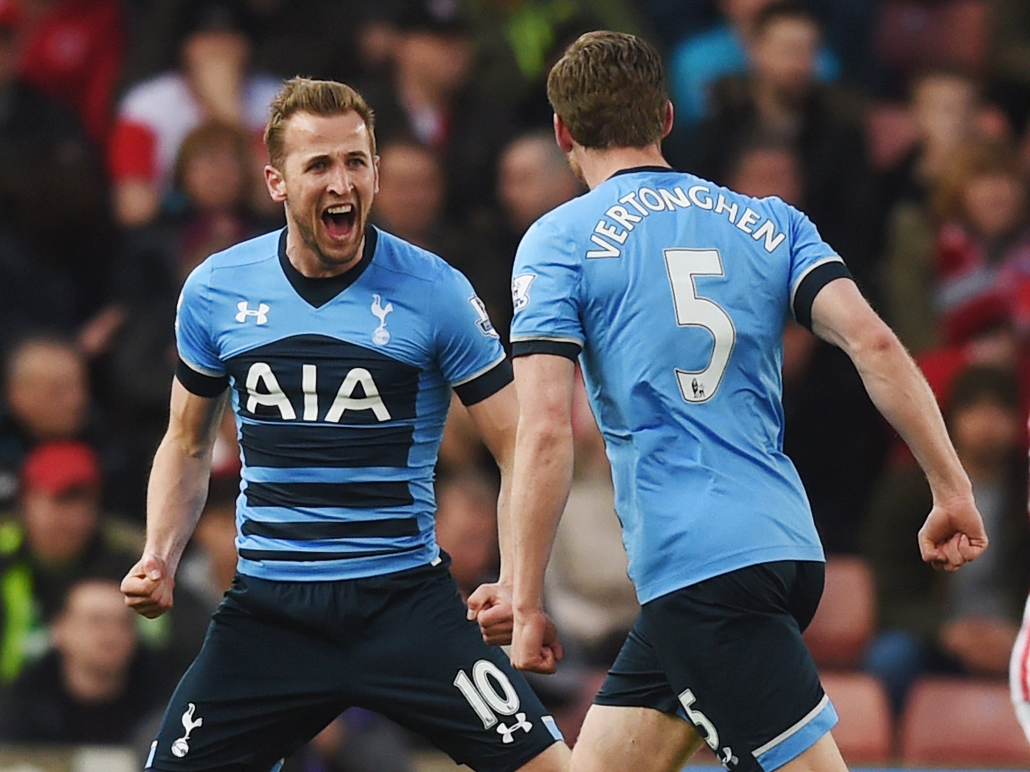 Kane netted twice in the 4-0 win at the Britannia