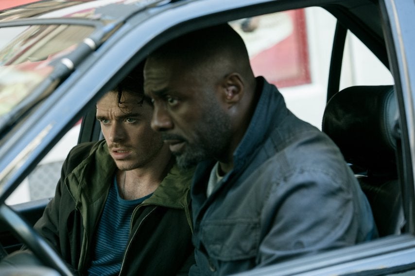 Still of Idris Elba and Richard Madden in Bastille Day