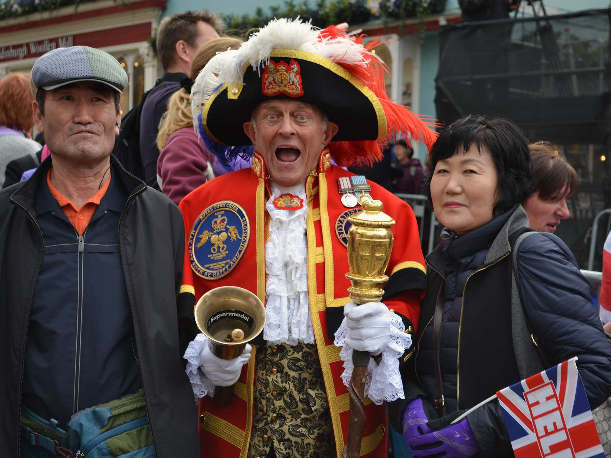 Tony Appleton, 80, Chelmsford Town Crier (attending in an unofficial capacity)