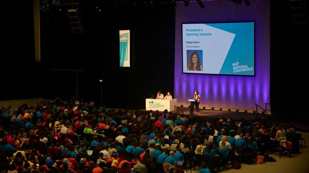 Hundreds of students' union reps, pictured, have been debating and voting on NUS motions since Monday