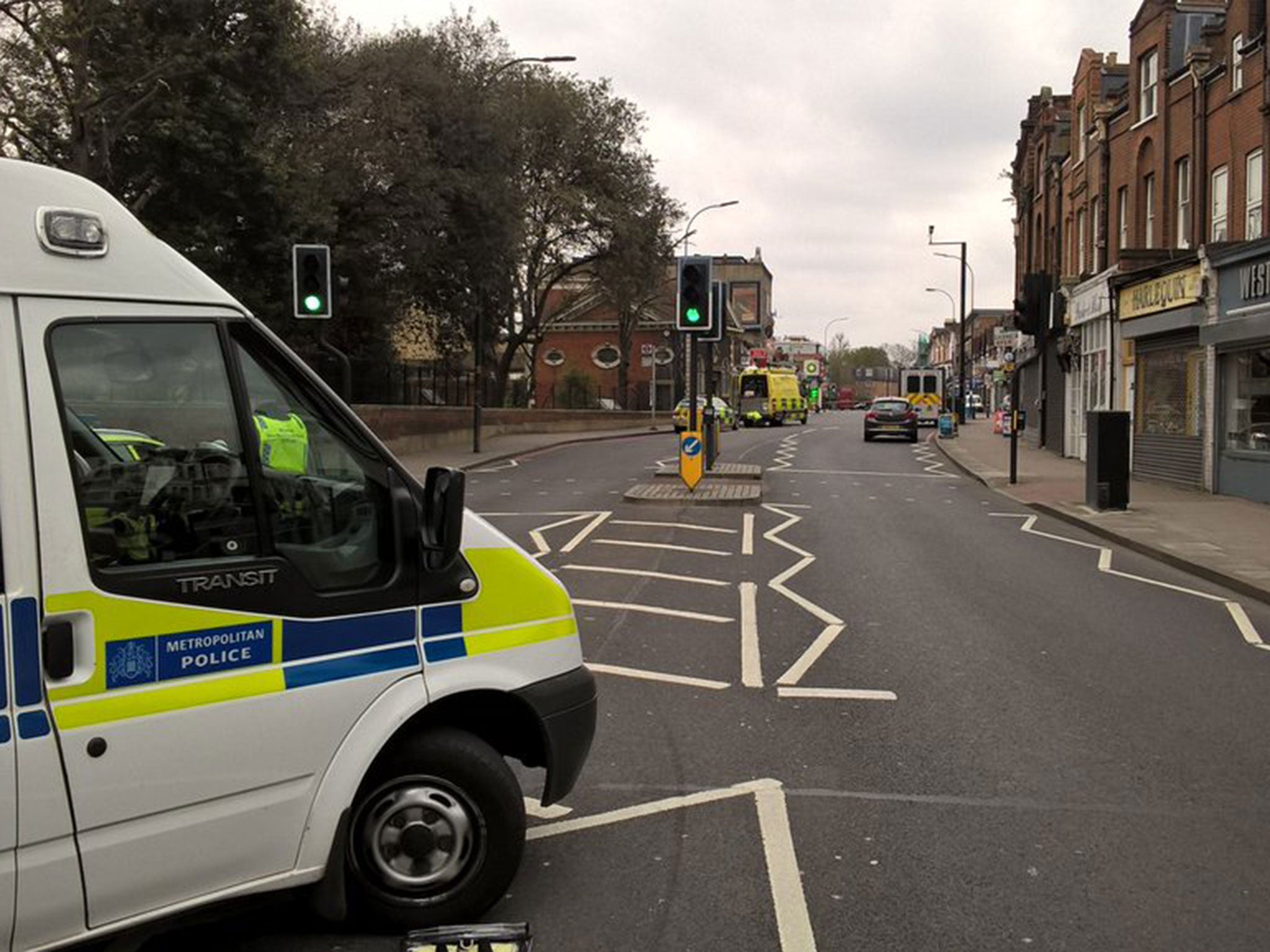 A 200-metre exclusion zone is currently in place, and police anticipate it will be there for some time