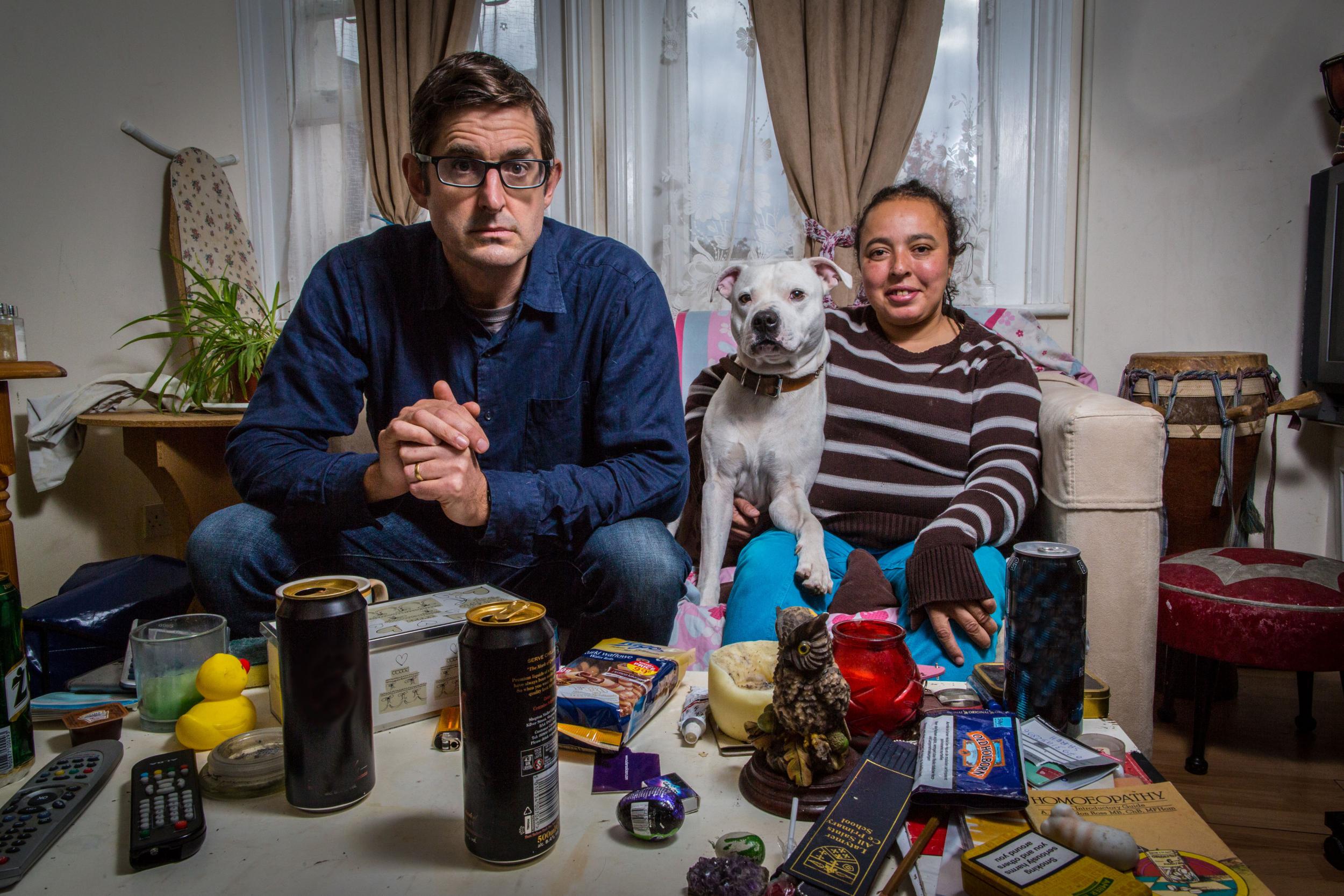 Louis Theroux and Aurelie, an alcoholic from the documentary ‘Drinking to Oblivion’