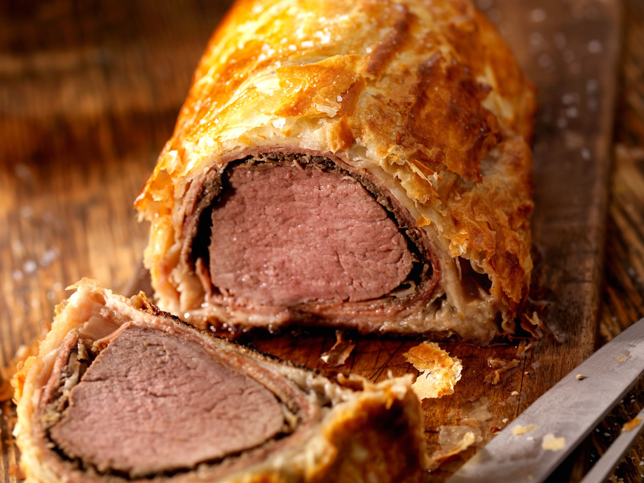 The guest were served beef wellington for lunch (stock image)