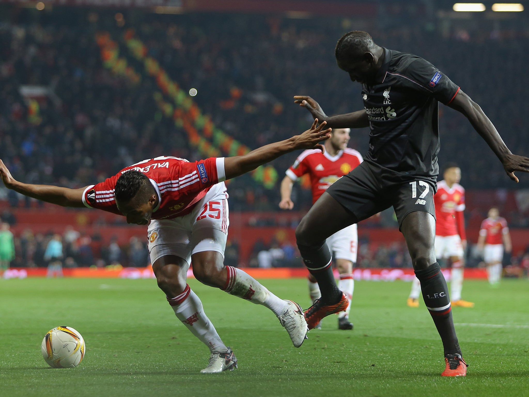 Sakho in action against Manchester United on 17 March