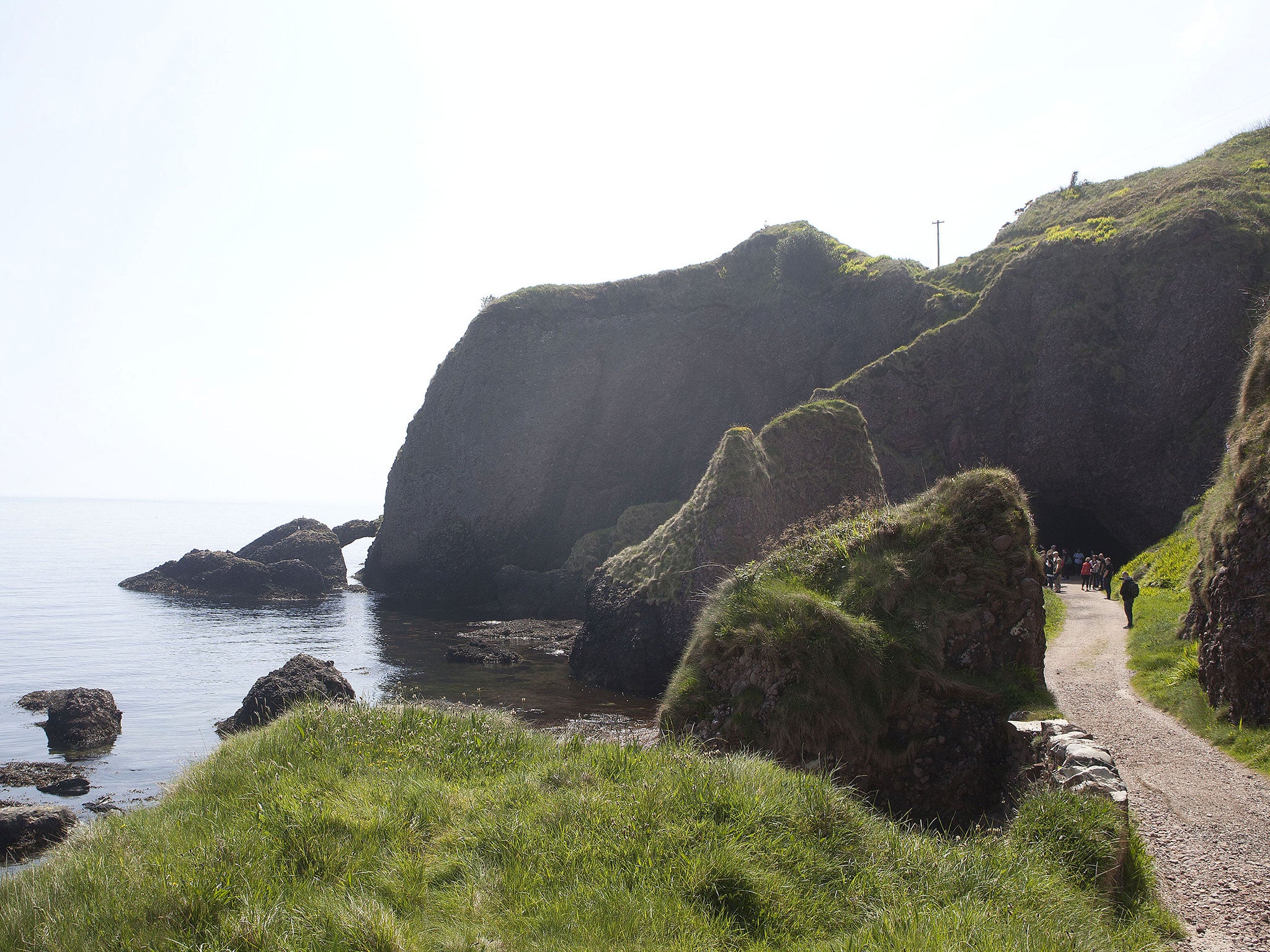 Cushendun Caves is one of many popular locations in Northern Ireland on a tour of Game of Thrones filming locations